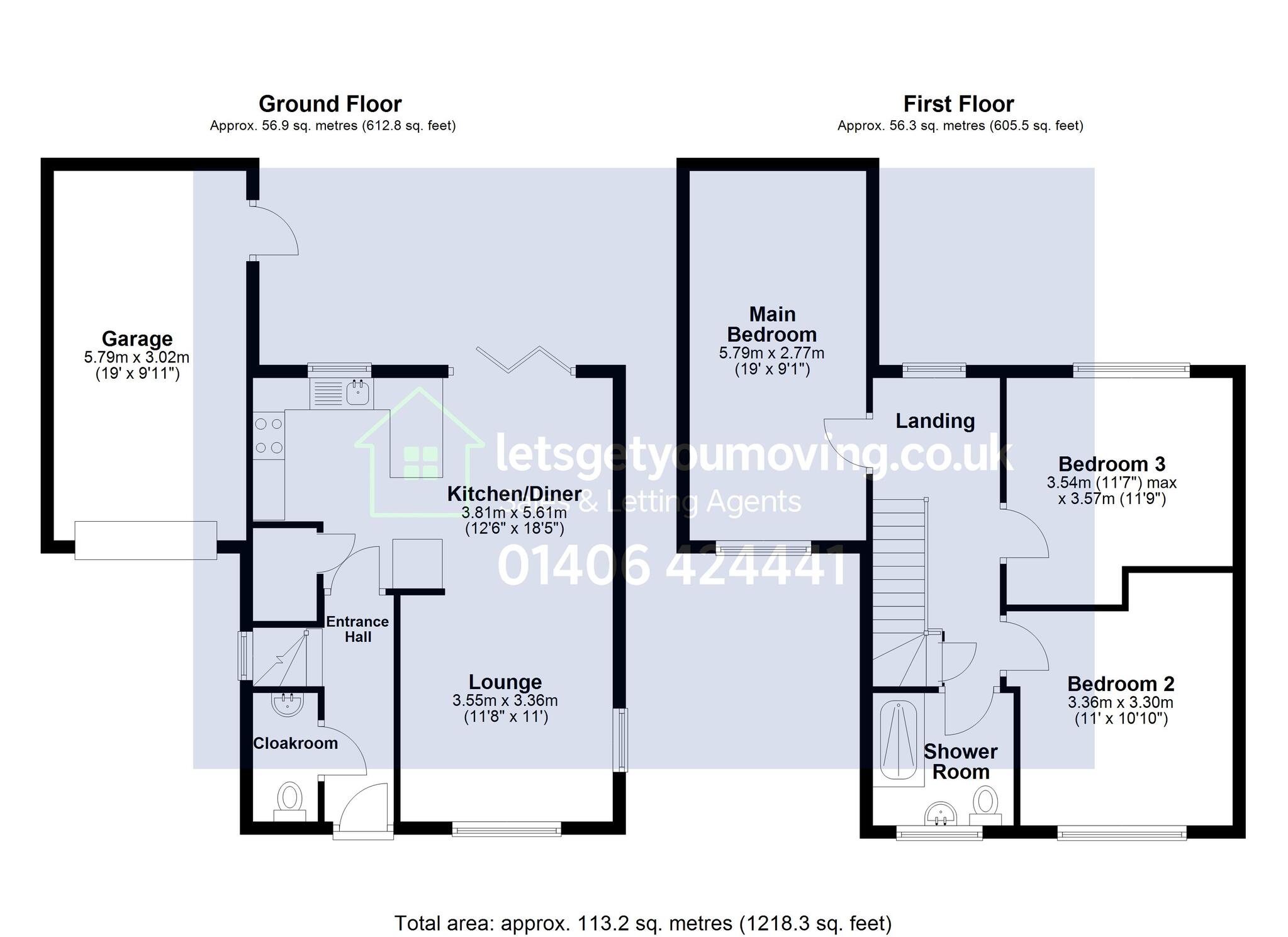 2 Redwood Close, Holbeach floorplan