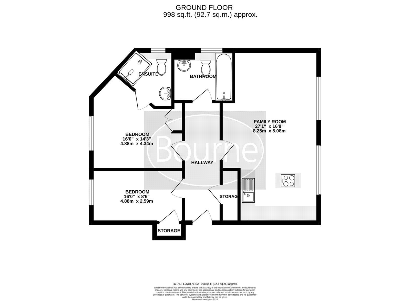 Flat 1, The Barbican,, East Street, Surrey floorplan