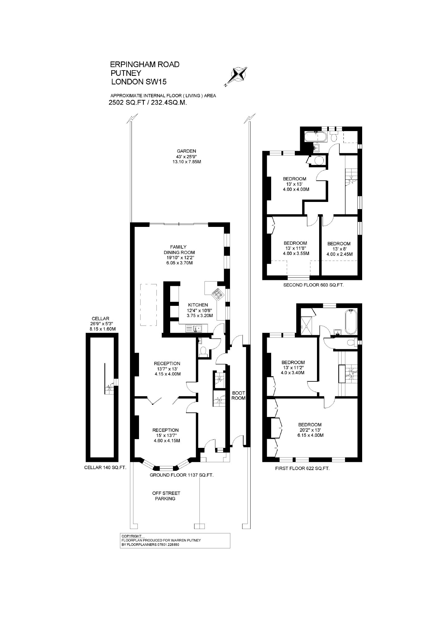 5 Bedrooms Semi-detached house for sale in Erpingham Road, Putney SW15