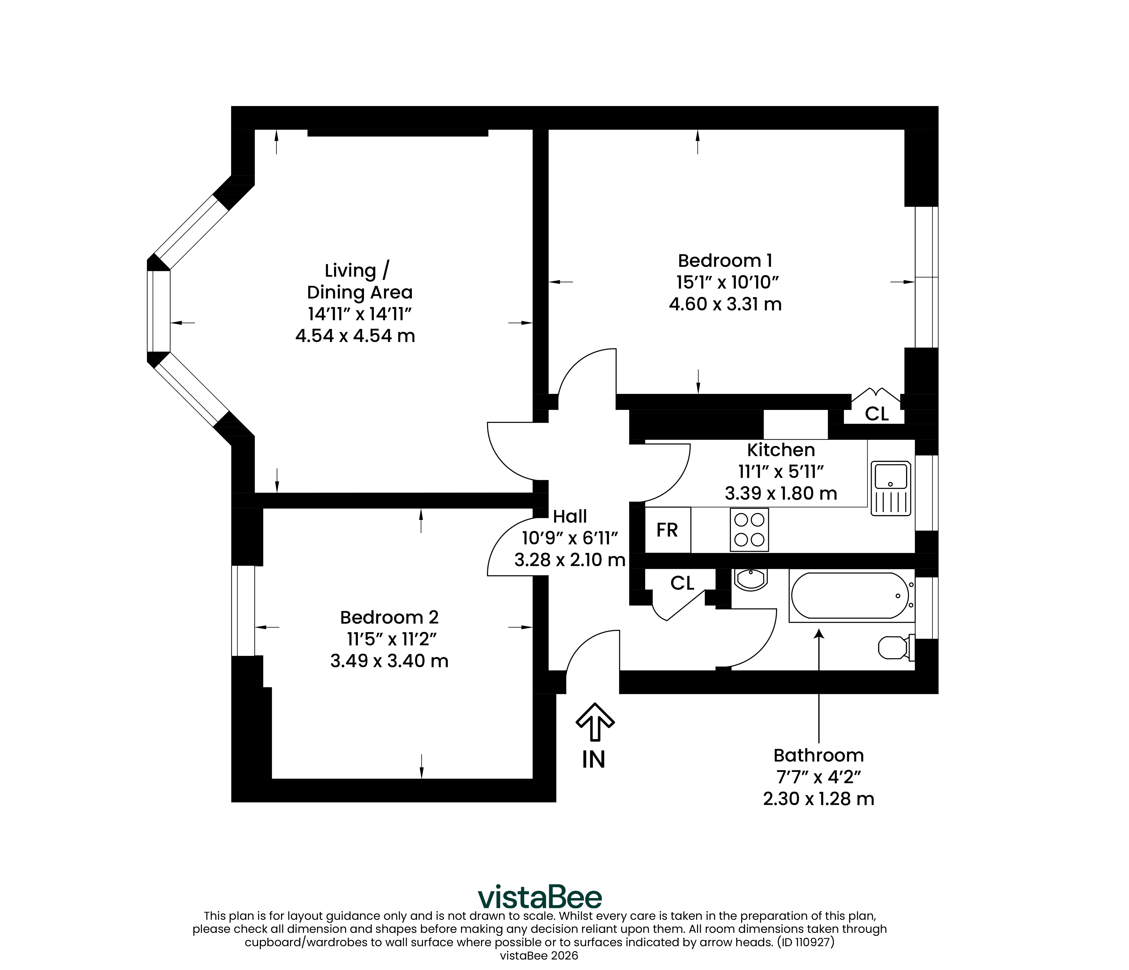 2/2, 24, Salen Street, Glasgow floorplan
