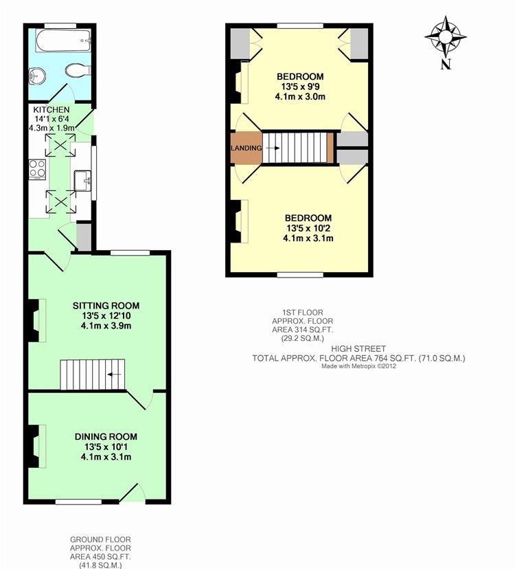 2 bed semidetached house to rent in High Street, Otford, Sevenoaks