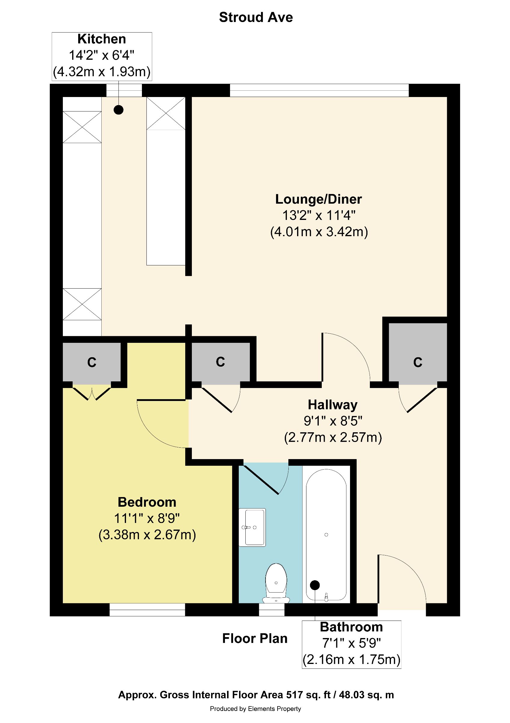 32a Stroud Avenue, Willenhall floorplan