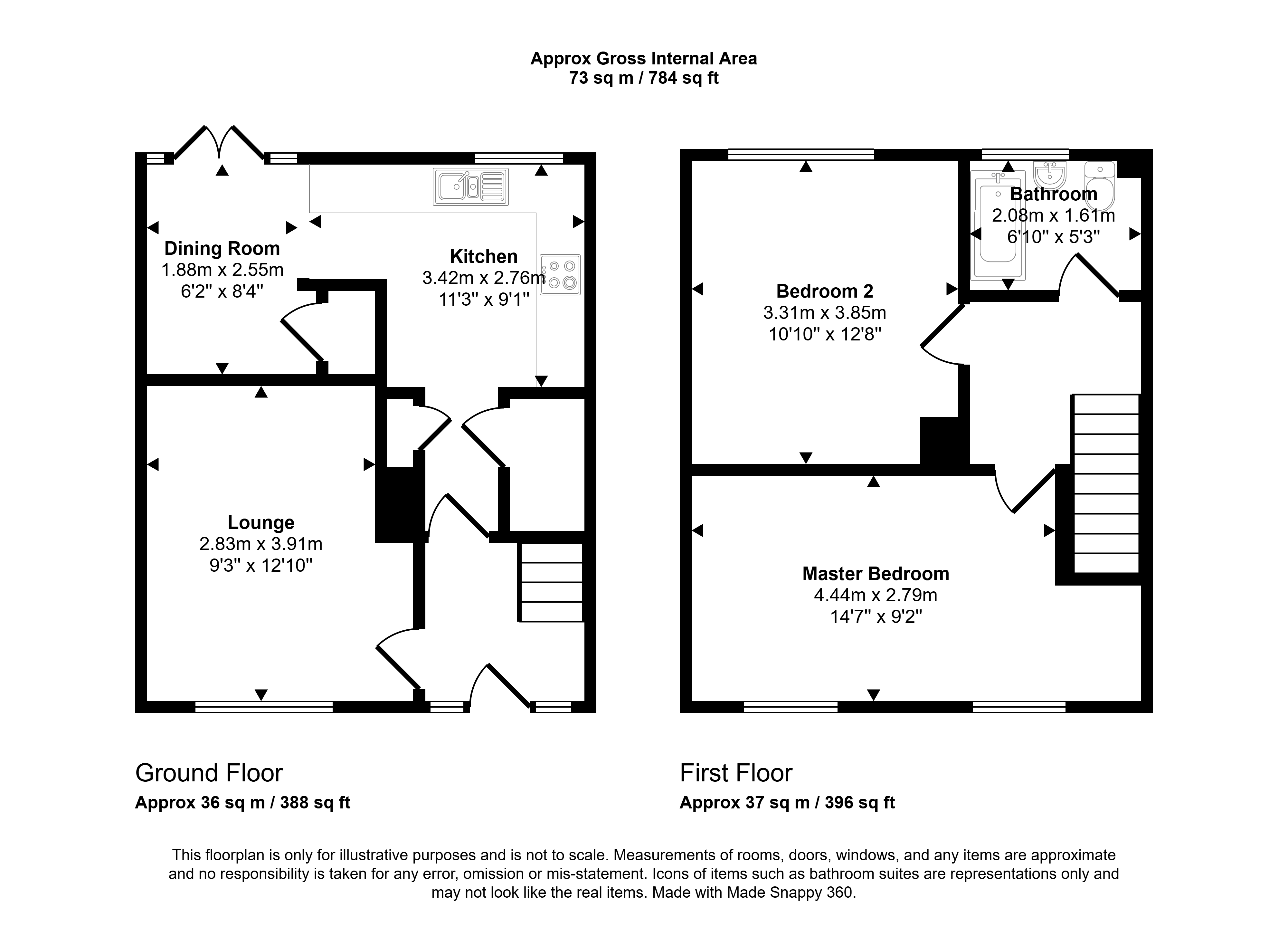 Hertford Place, Peterlee floorplan