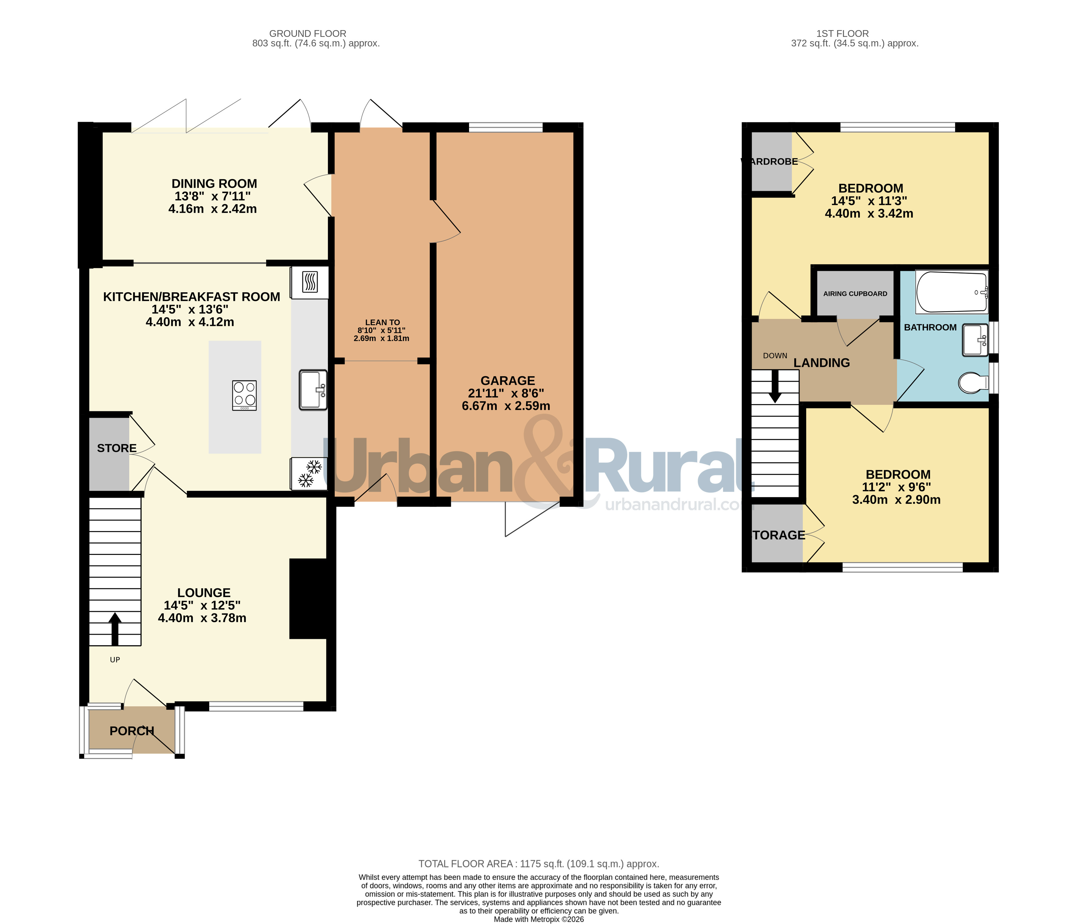 1, Oakcroft, Bedford floorplan