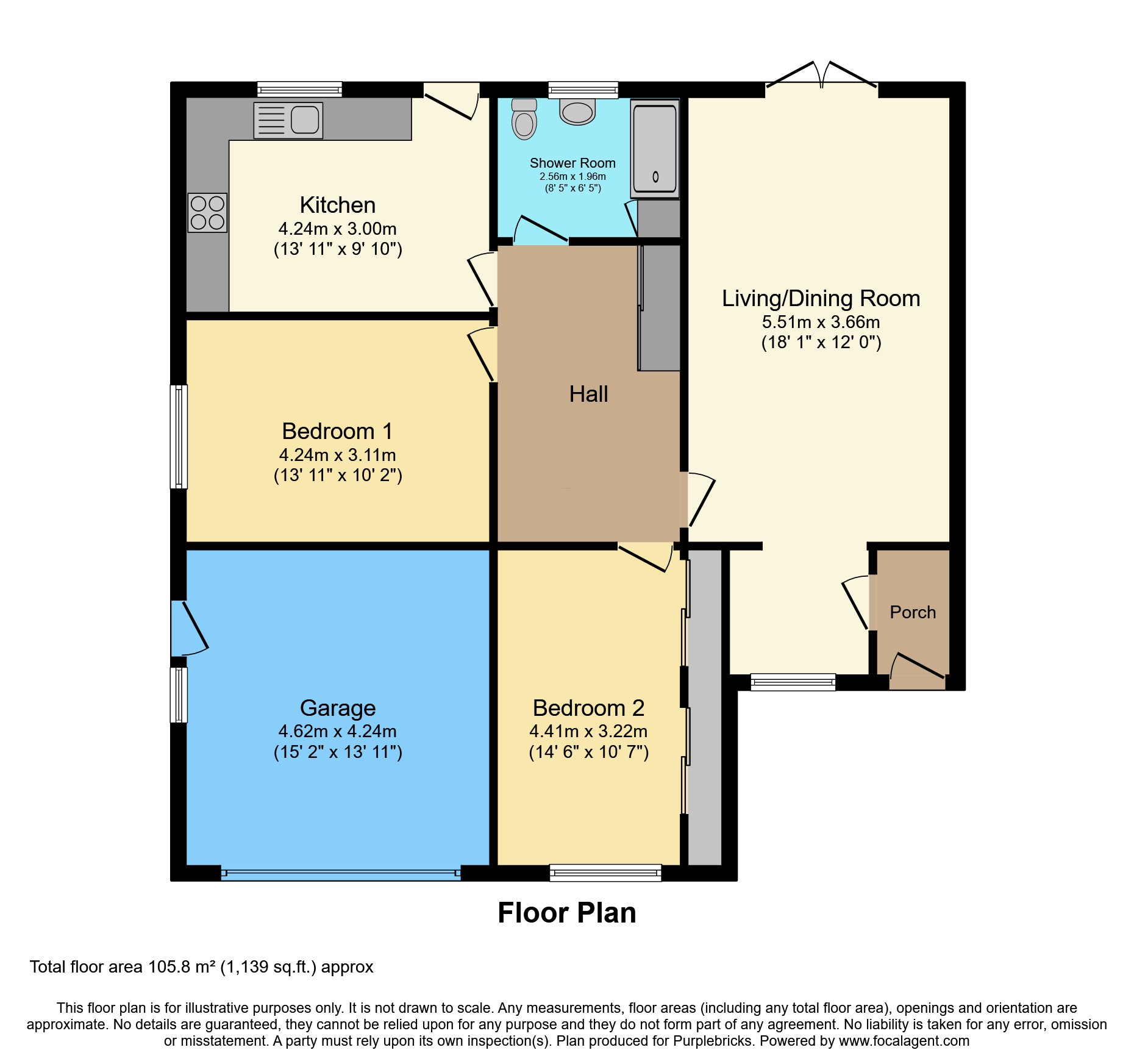 35, Halkyn Road, Flint floorplan