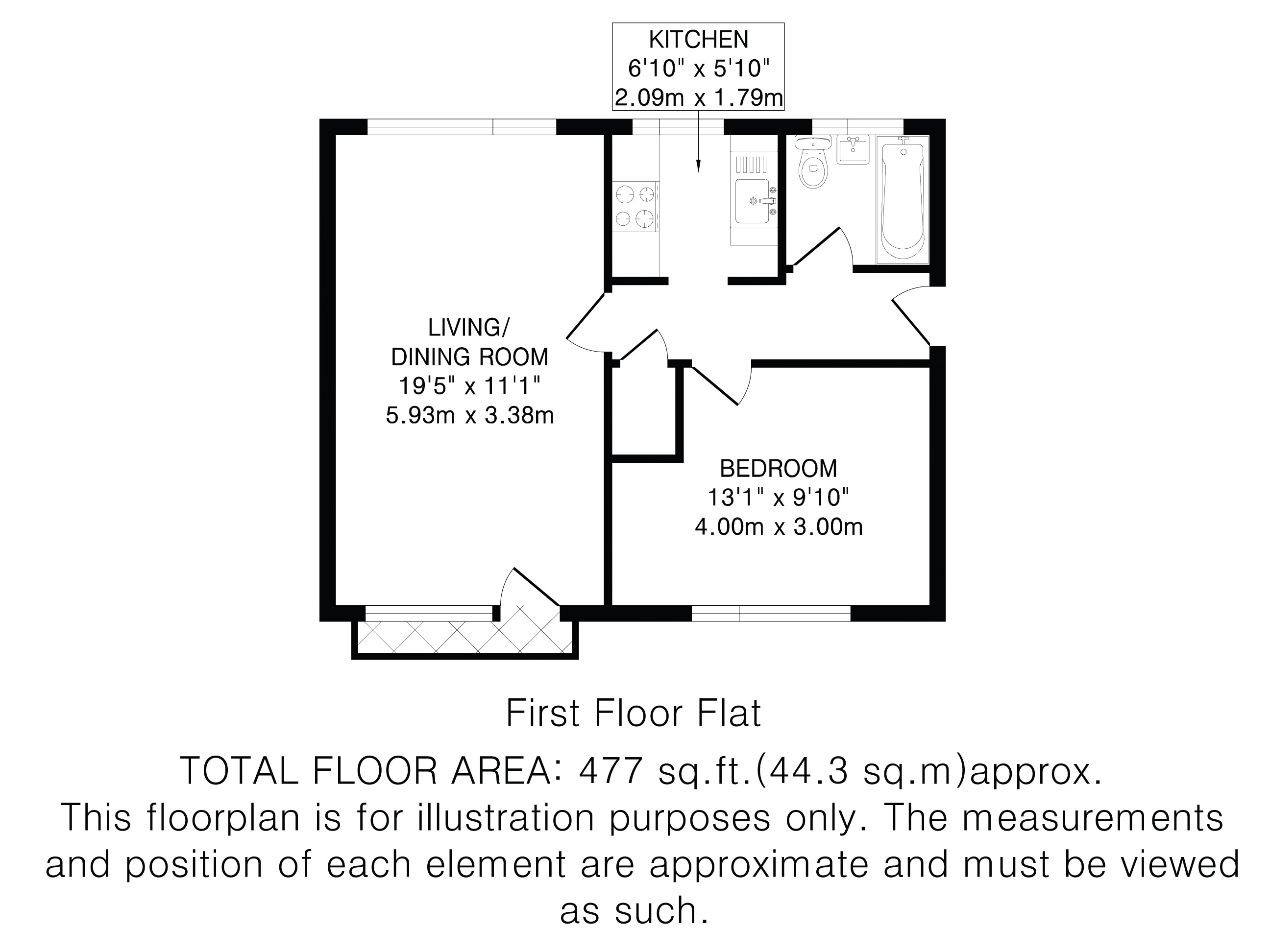 67, Northdown Road, Hertfordshire floorplan