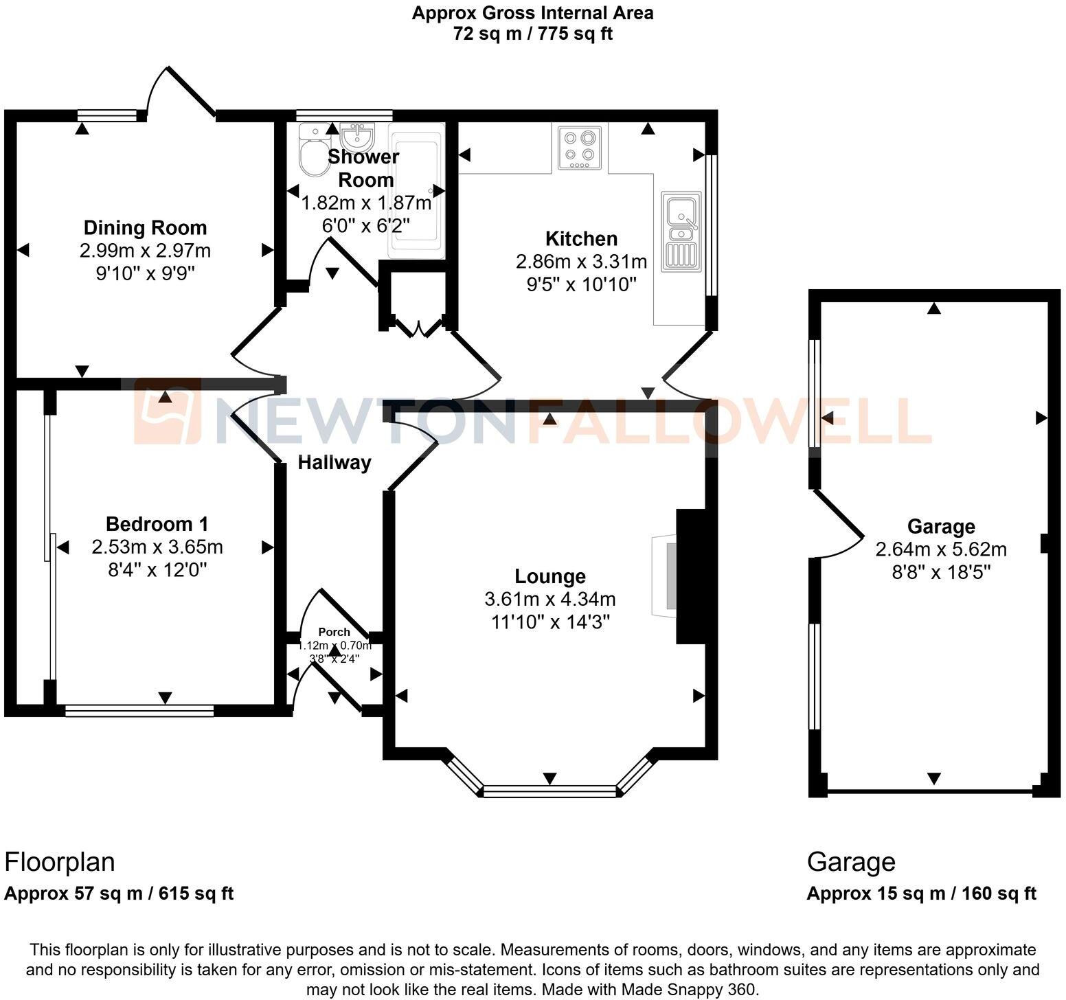 56, Francis Gardens, Peterborough floorplan