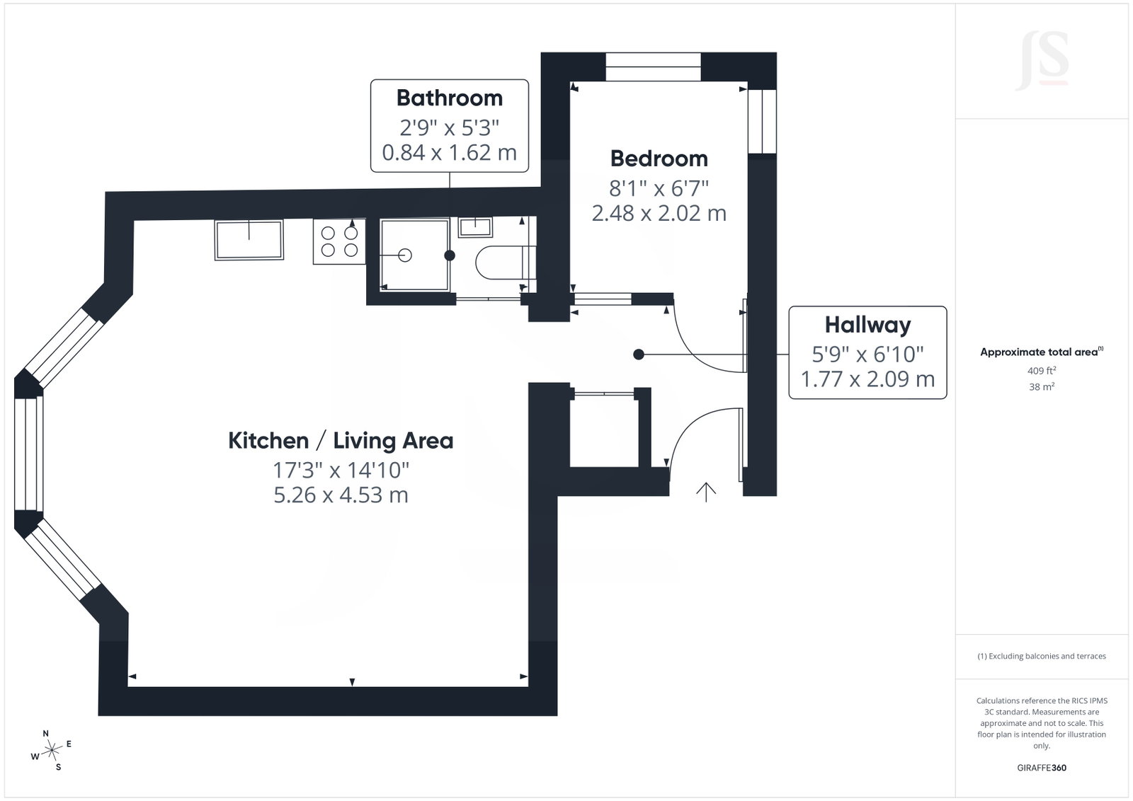 20,Flat 3, Dyke Road, Brighton floorplan
