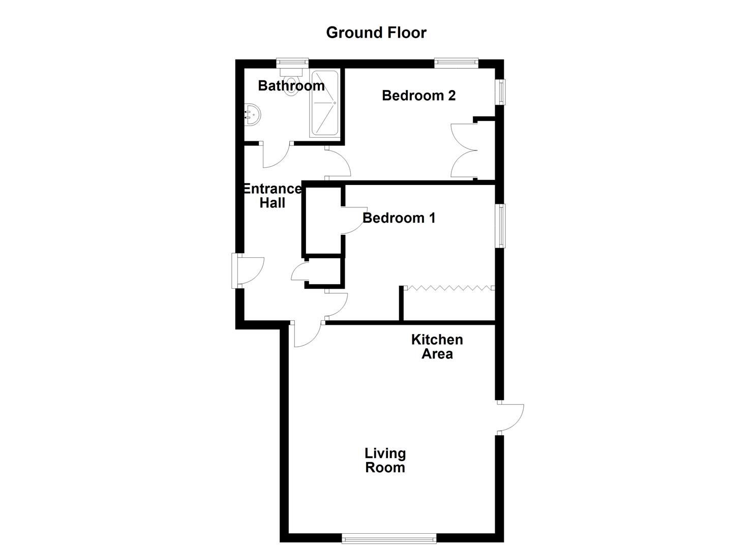 Flat 2, Manor House, Hamlet Road, Haverhill floorplan