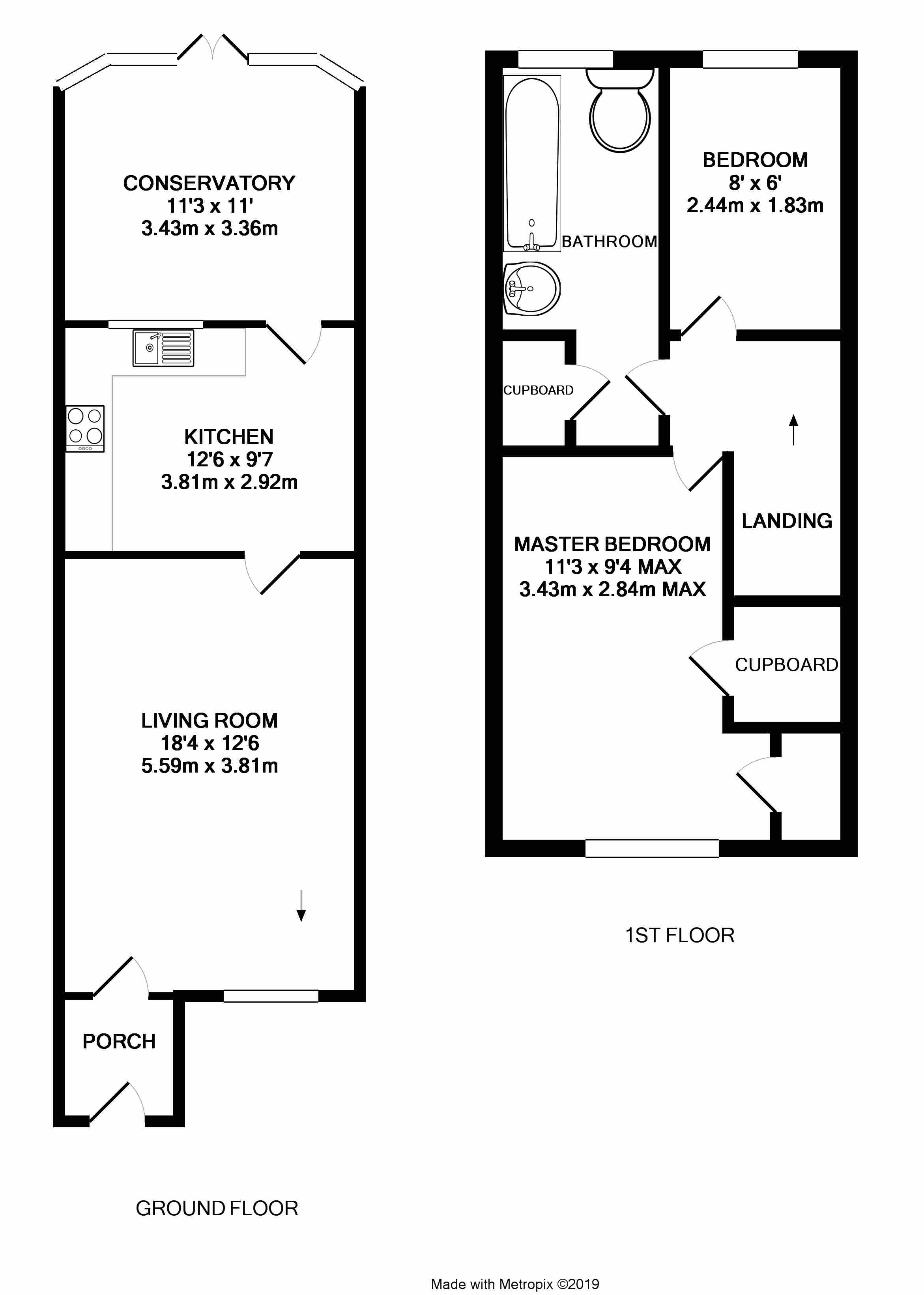 2 Bedrooms Terraced house for sale in Grenadiers Way, Farnborough, Hampshire GU14