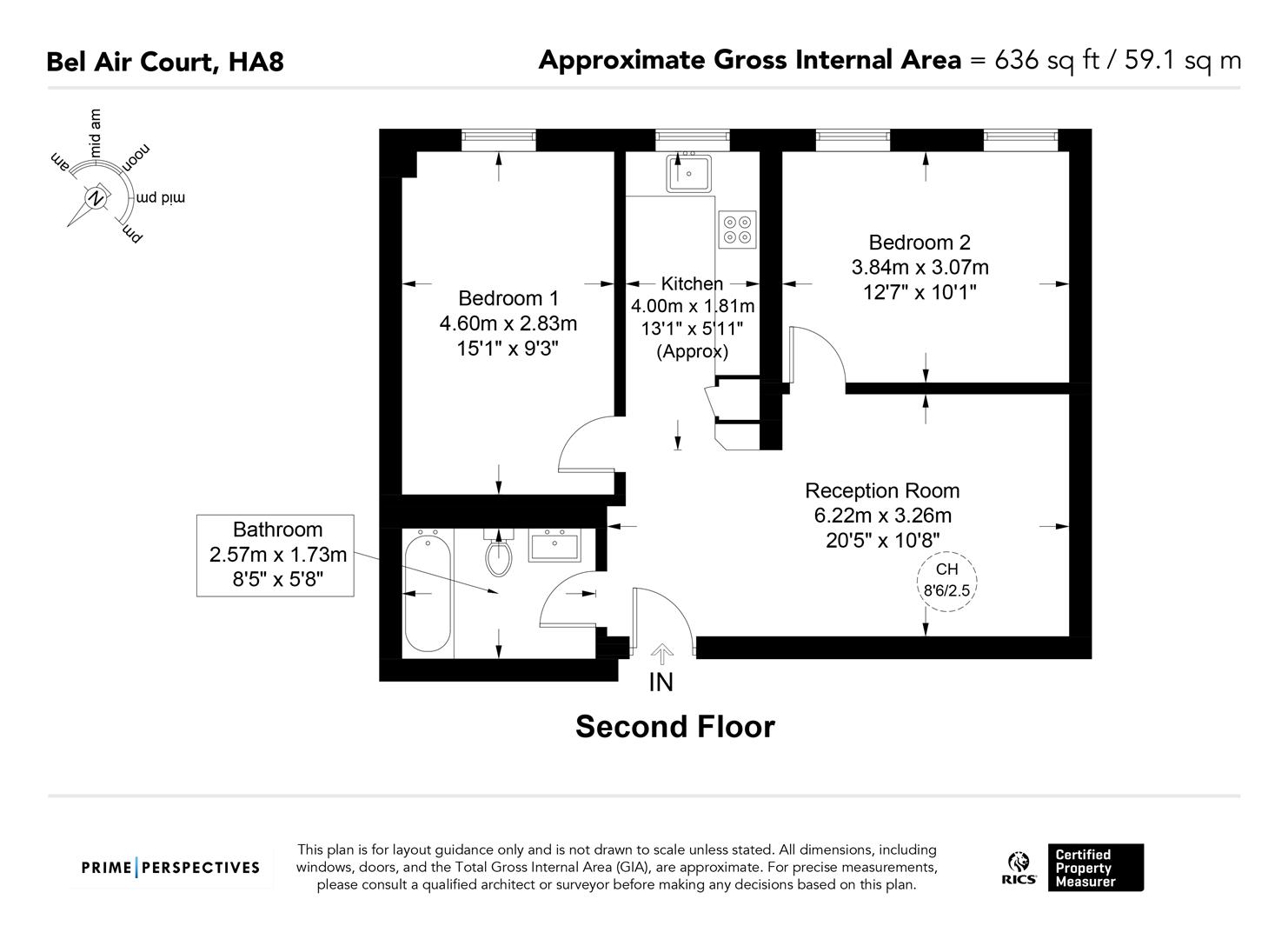 8, Belair Court, Edgware floorplan