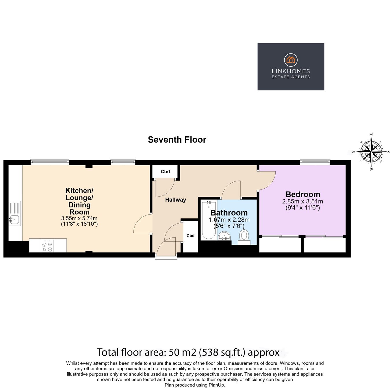The Observatory, Flat 57, Park Road, Poole floorplan