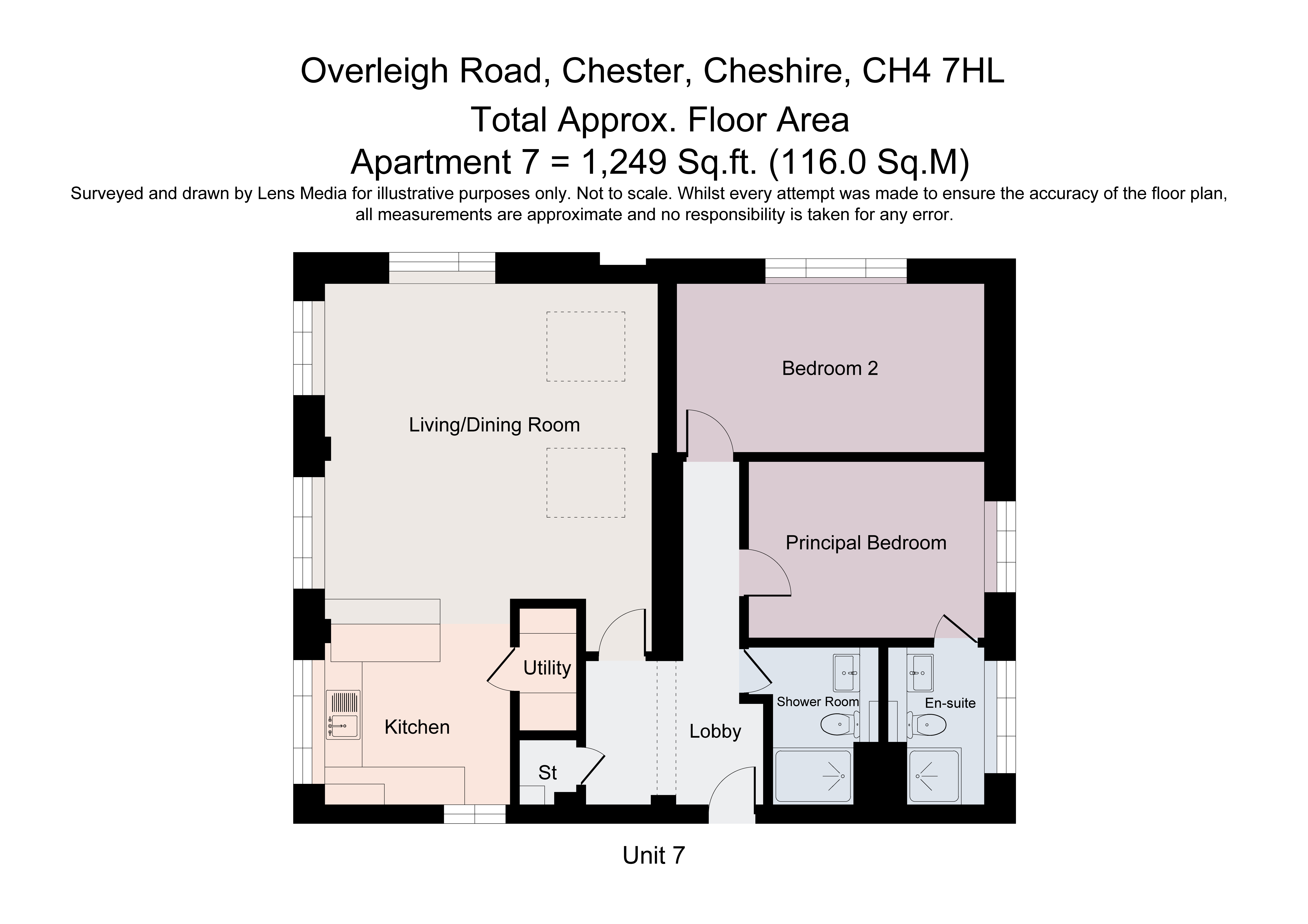 Apartment 7, 2, Overleigh Road, Cheshire floorplan