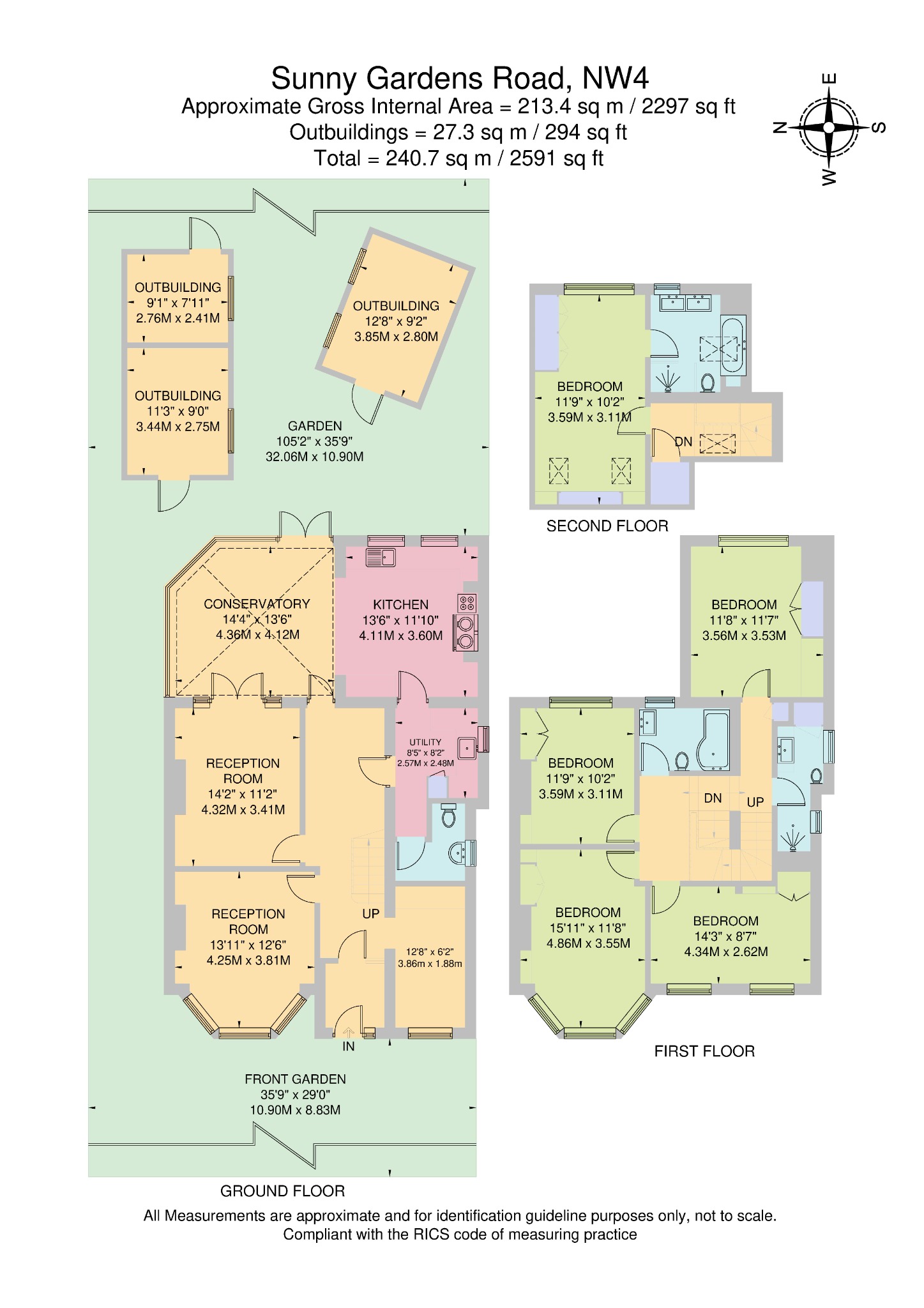126 Sunny Gardens Road, London, Greater London floorplan