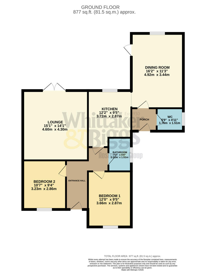 9, Butley Close, Macclesfield floorplan
