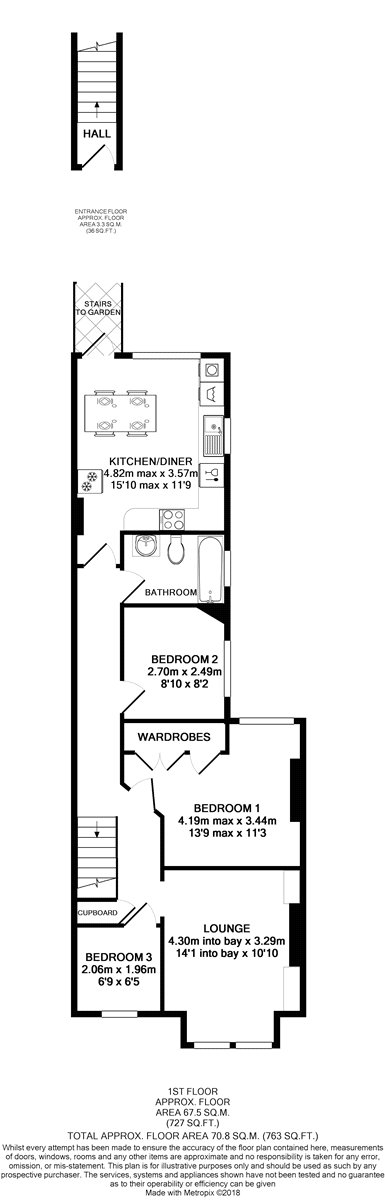26, North Worple Way, London floorplan