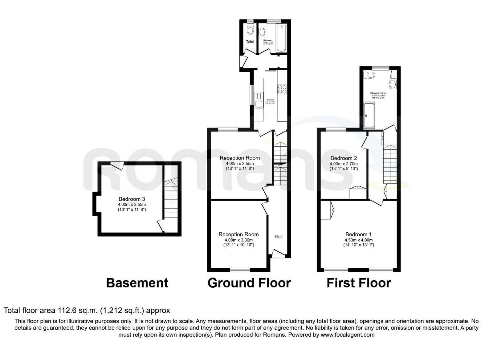 14, Amity Road, Reading floorplan