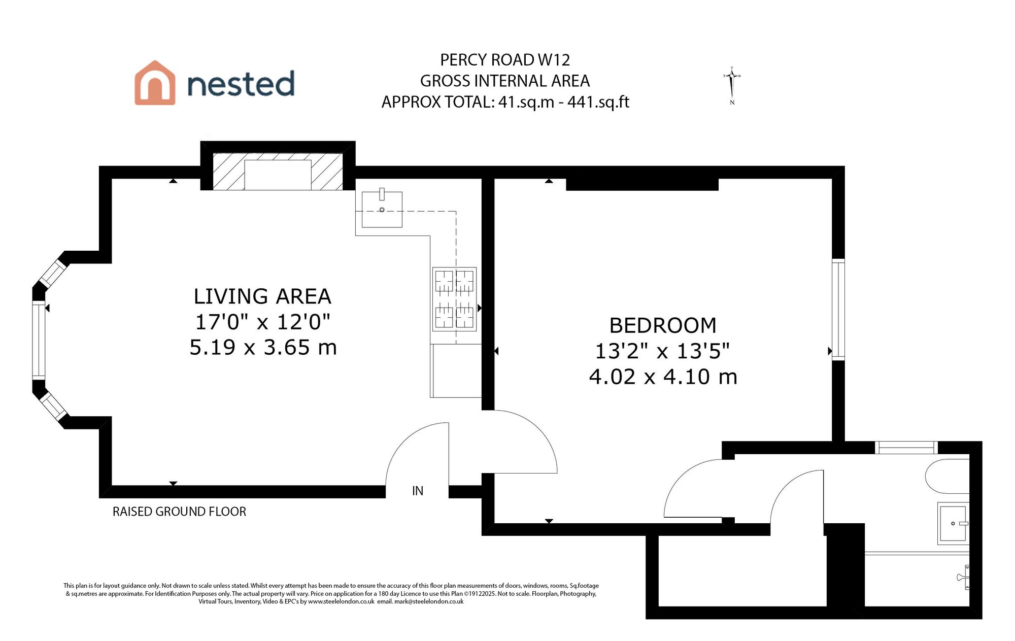 Flat B, 161 Percy Road, London floorplan