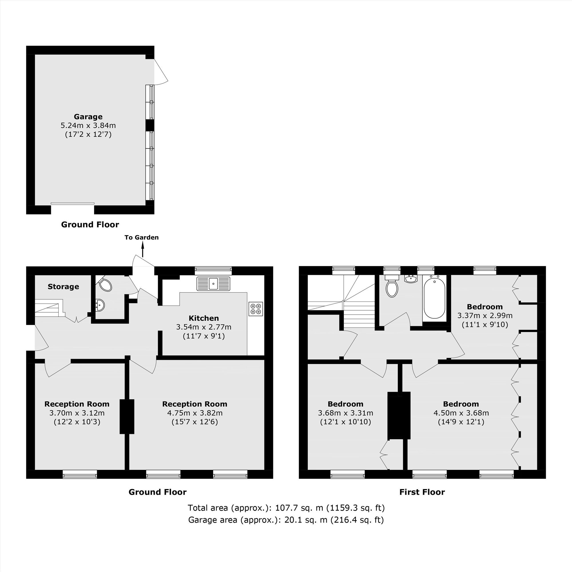 15, Queens Way, Feltham floorplan