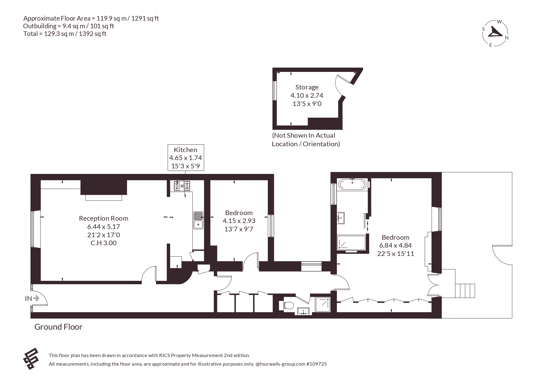 Flat 3, 93, Onslow Square, London floorplan
