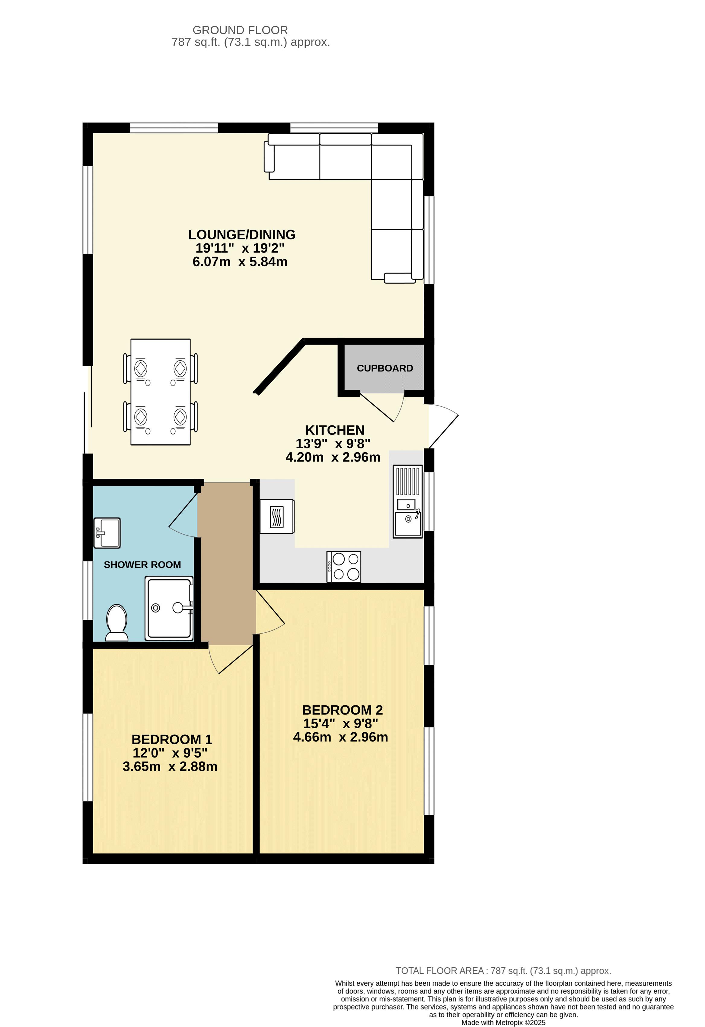 117, Cheveley Park, Grantham floorplan