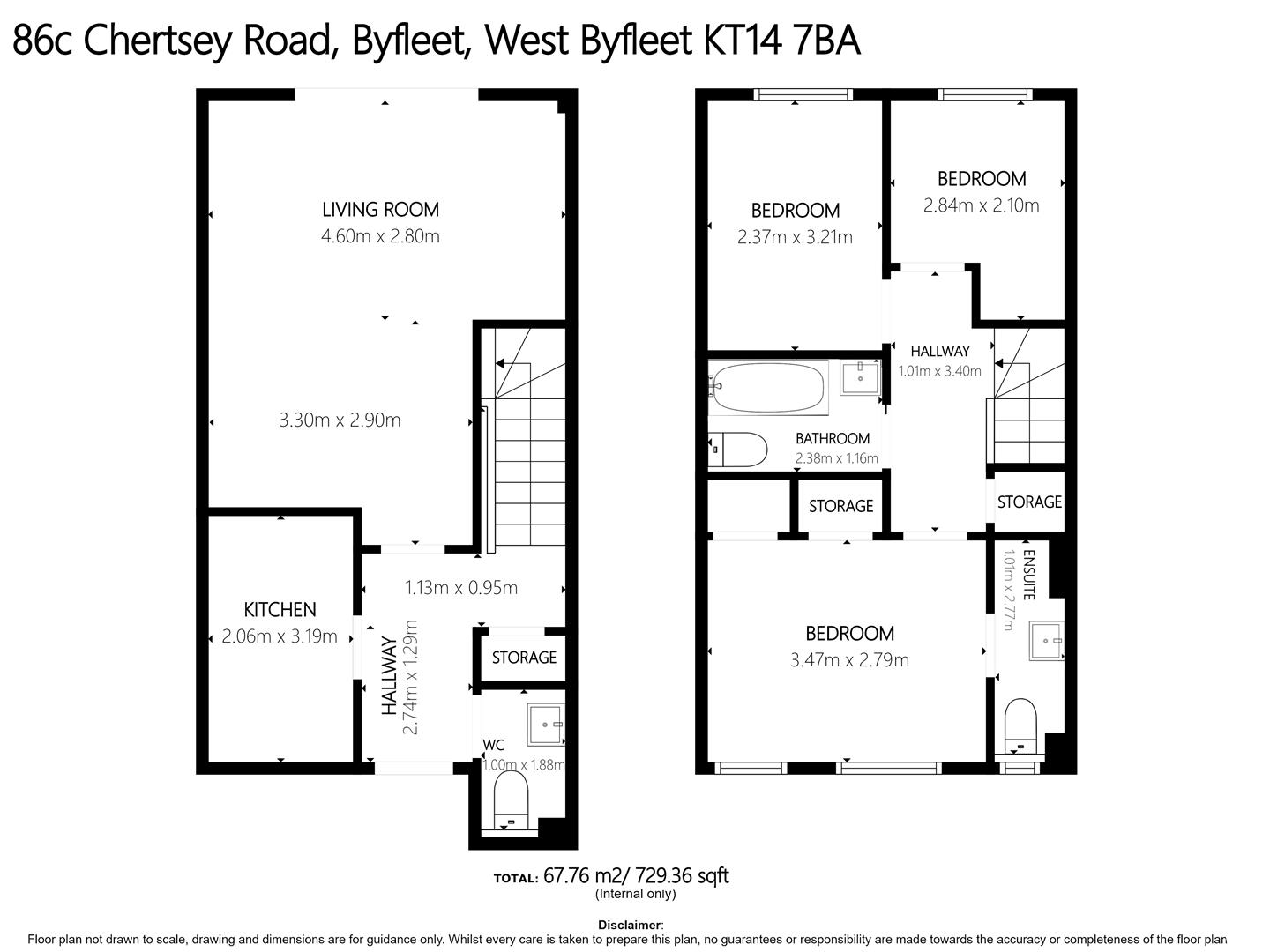 86C, Chertsey Road, Byfleet floorplan