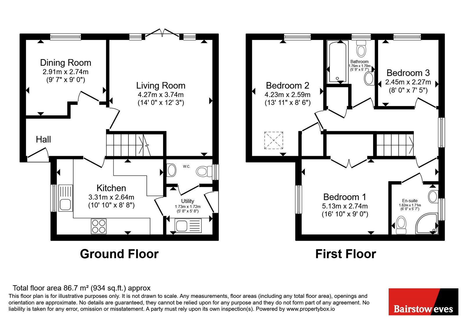 14, Rochester Close, Lincoln floorplan