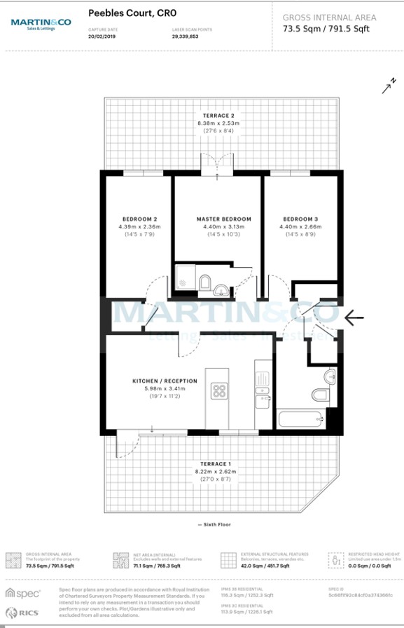 3 Bedrooms Flat for sale in Whitestone Way, New South Quarter, Croydon CR0