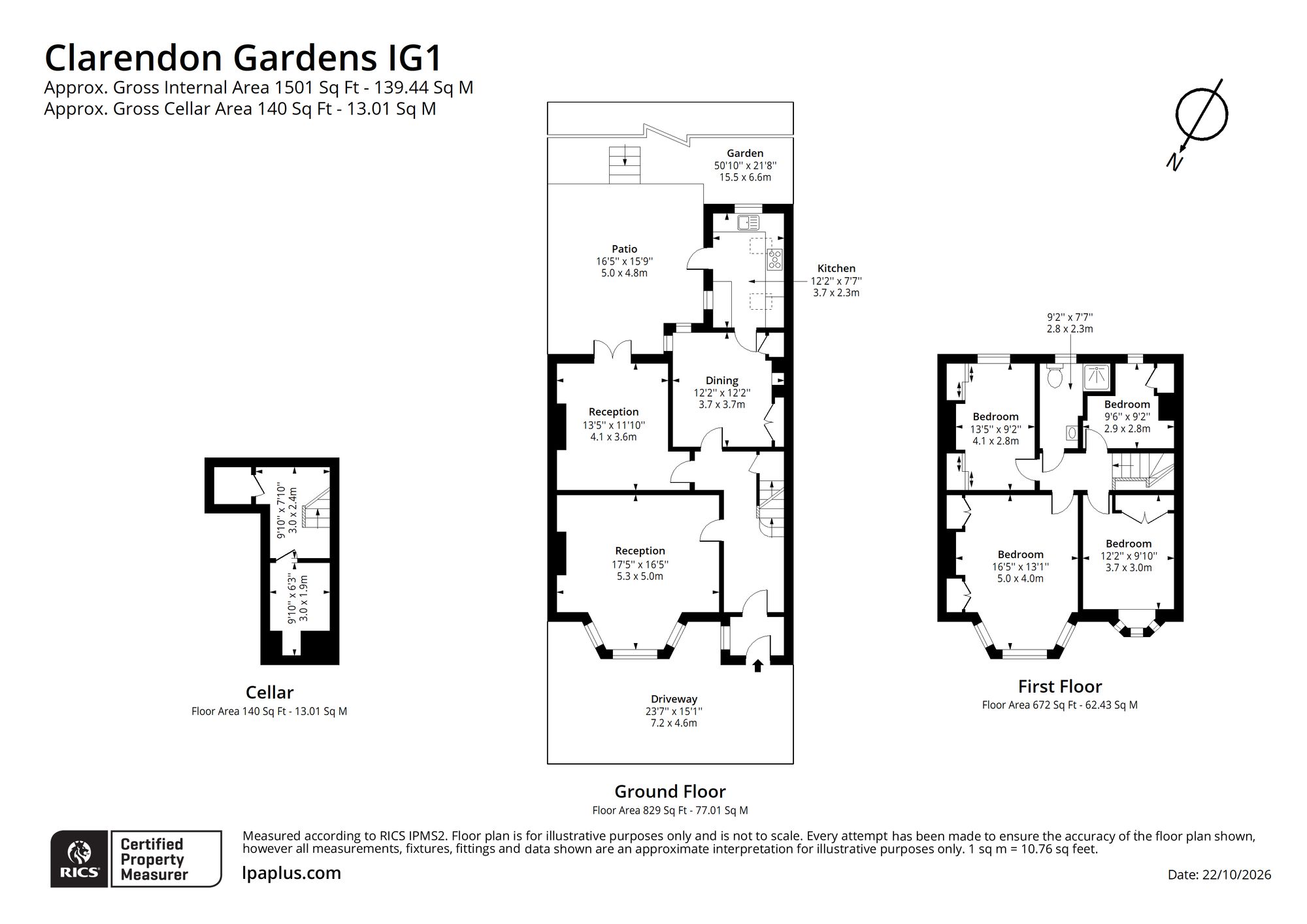 29 Clarendon Gardens, Ilford floorplan