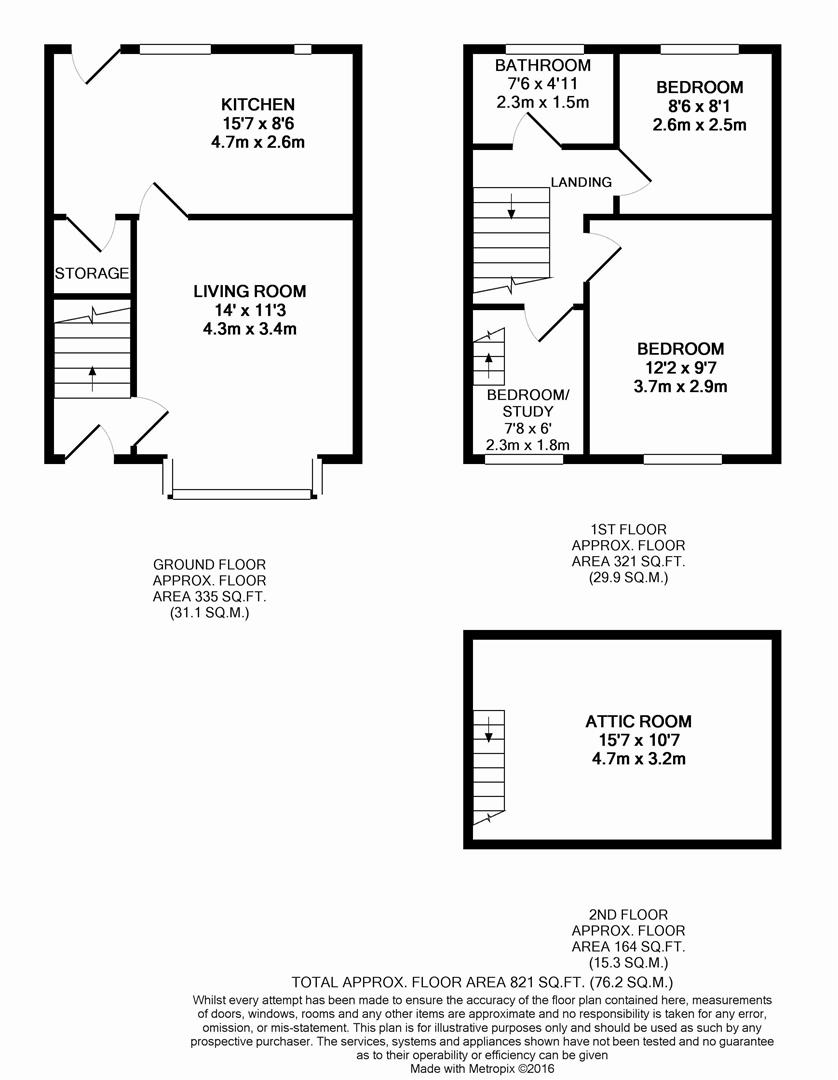 80, Yew Tree Road, Huddersfield floorplan