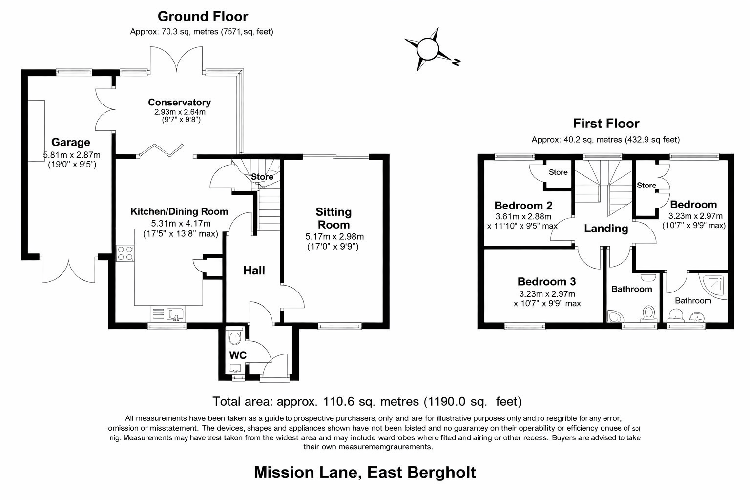 Woodstock,, Mission Lane, Colchester floorplan