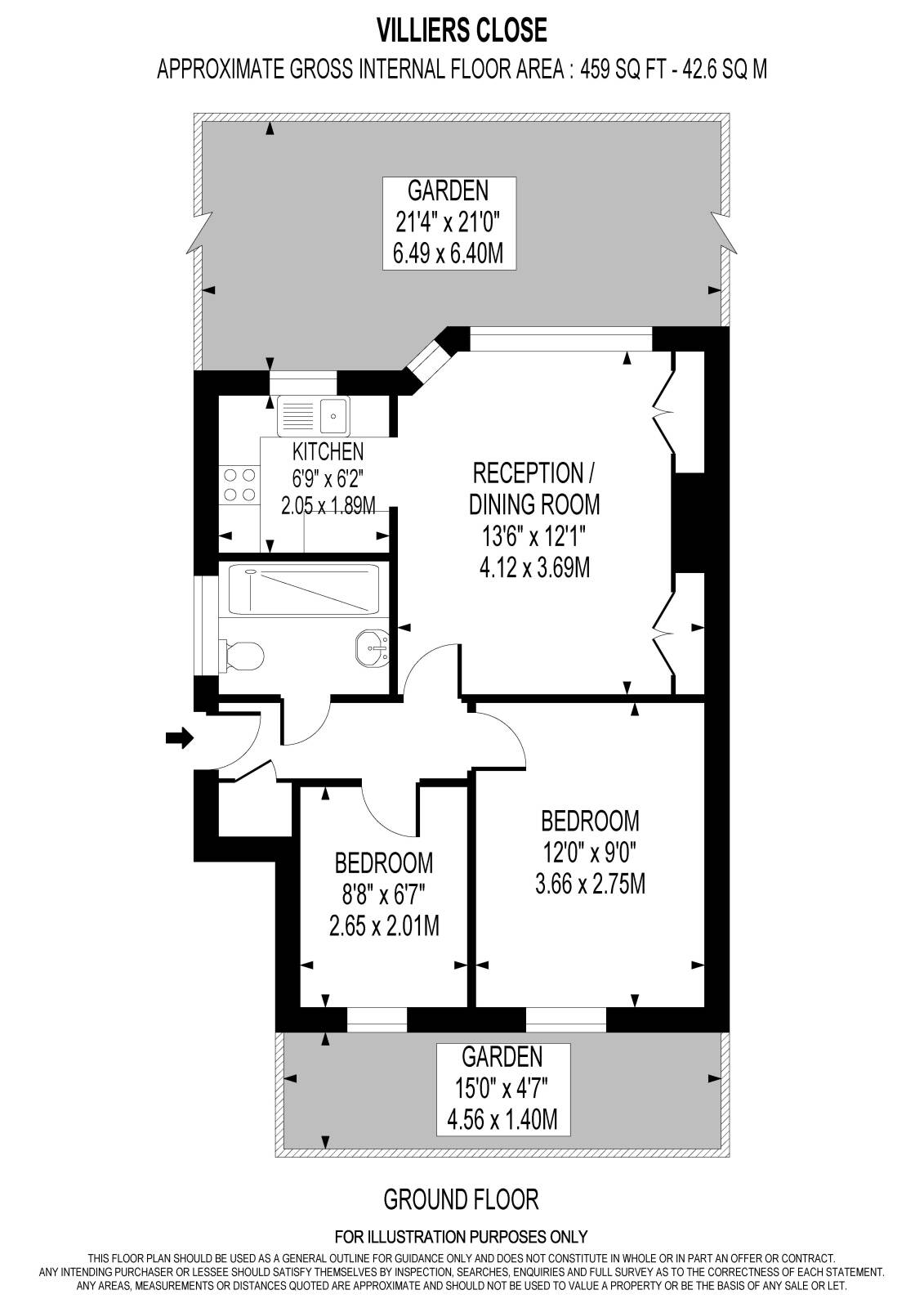 15, Villiers Close, Surbiton floorplan