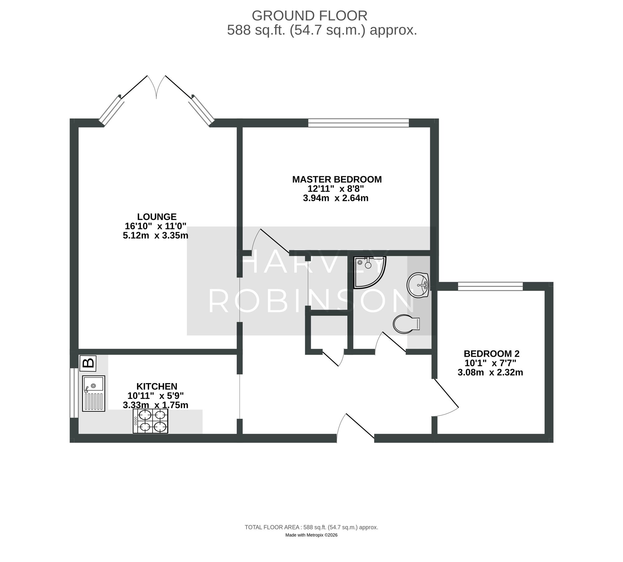 3 Hinton Lodge, St. Neots Road, St. Neots floorplan