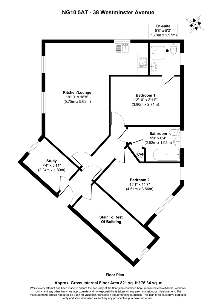 38, Westminster Avenue, Sandiacre,, Nottingham floorplan