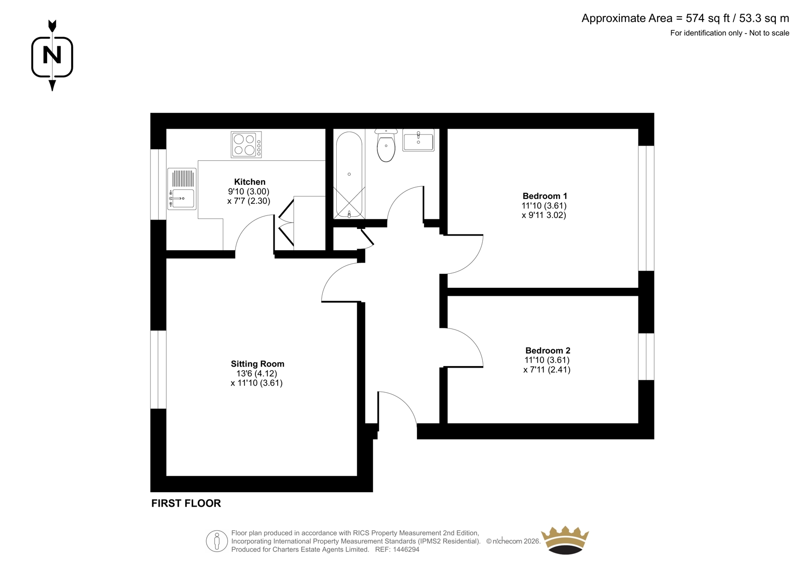 4 Alfriston Court,, Alfriston Gardens, Hampshire floorplan