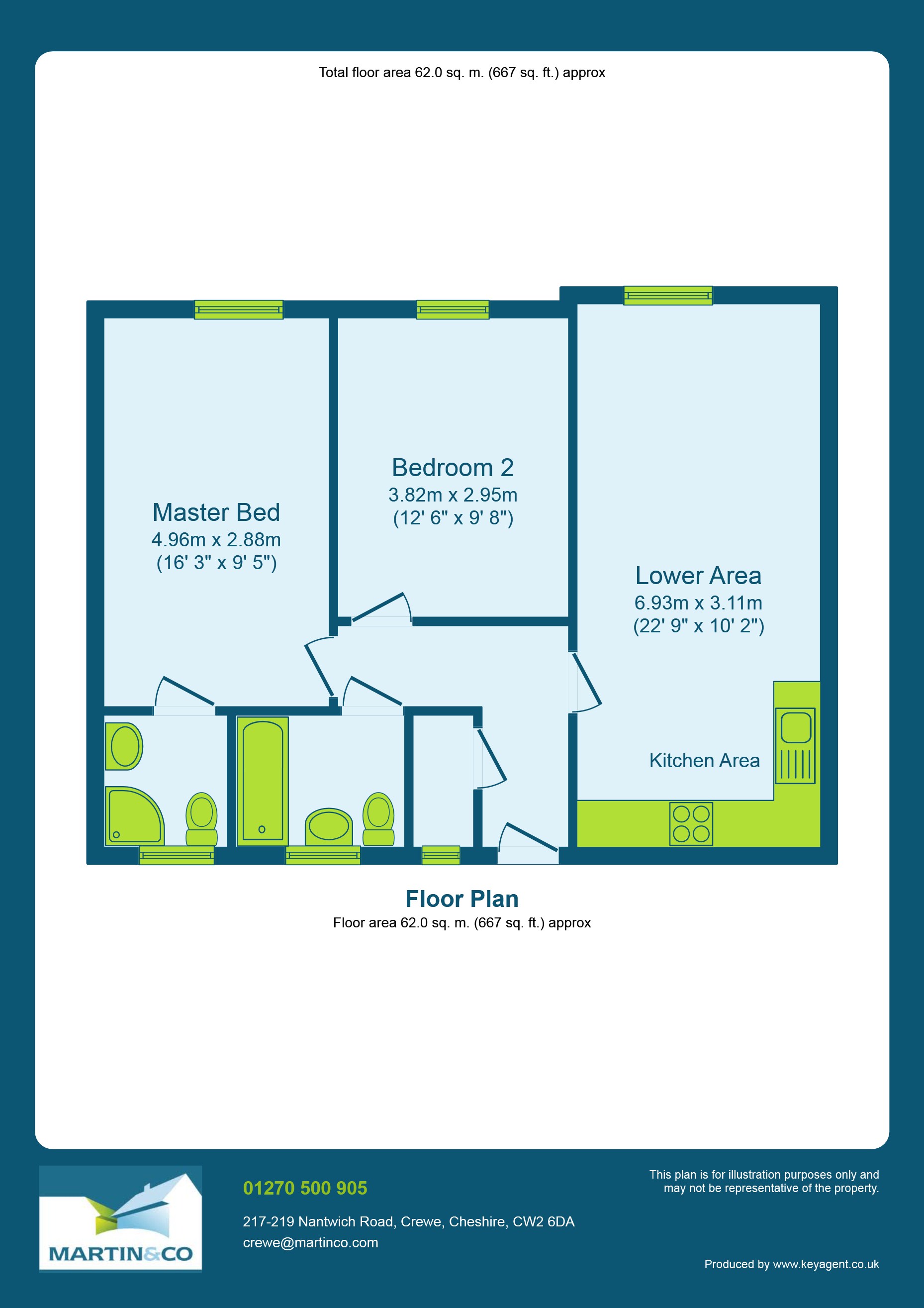 8, Points House, Crewe floorplan