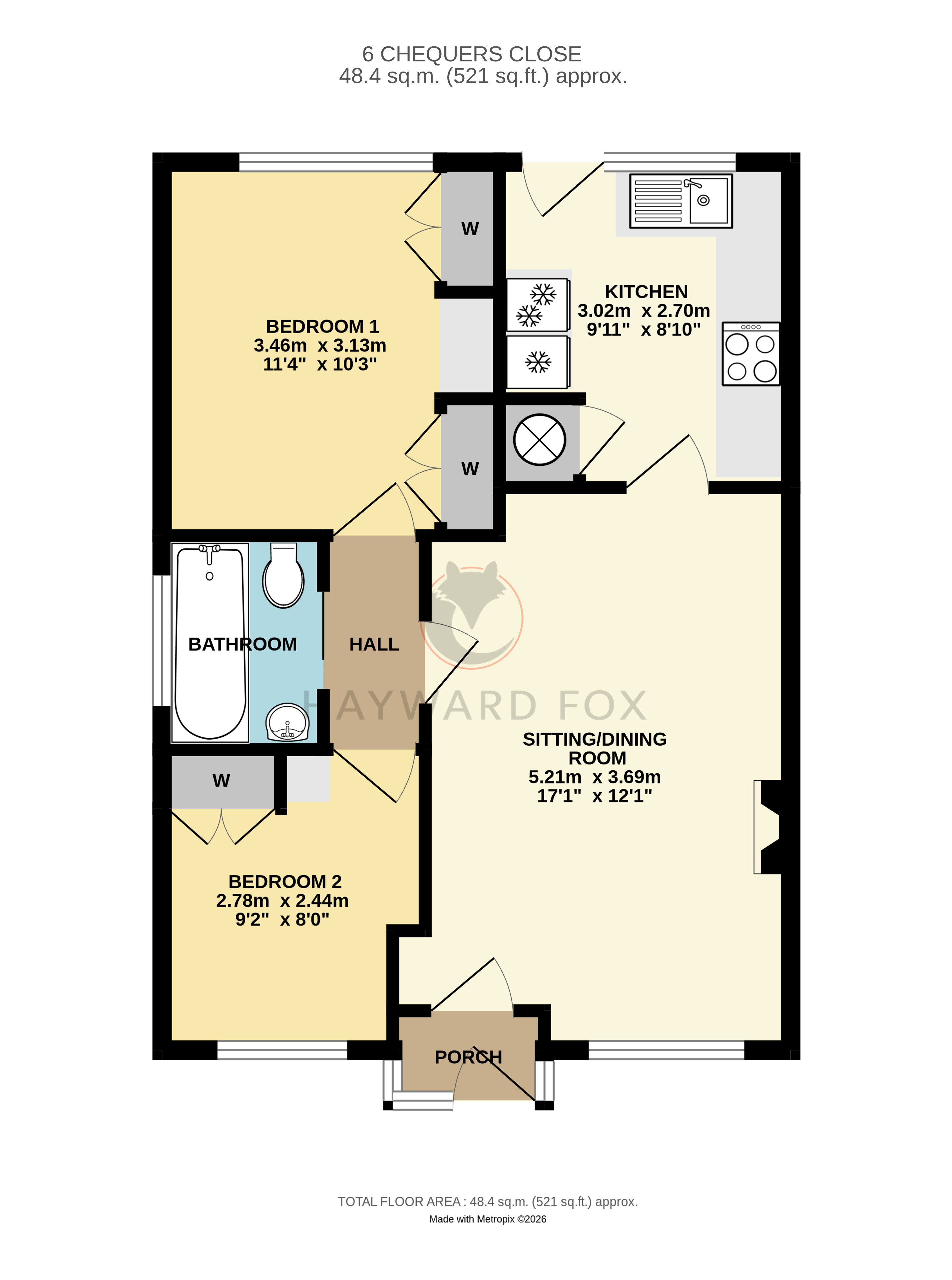 6, Chequers Close, Lymington floorplan