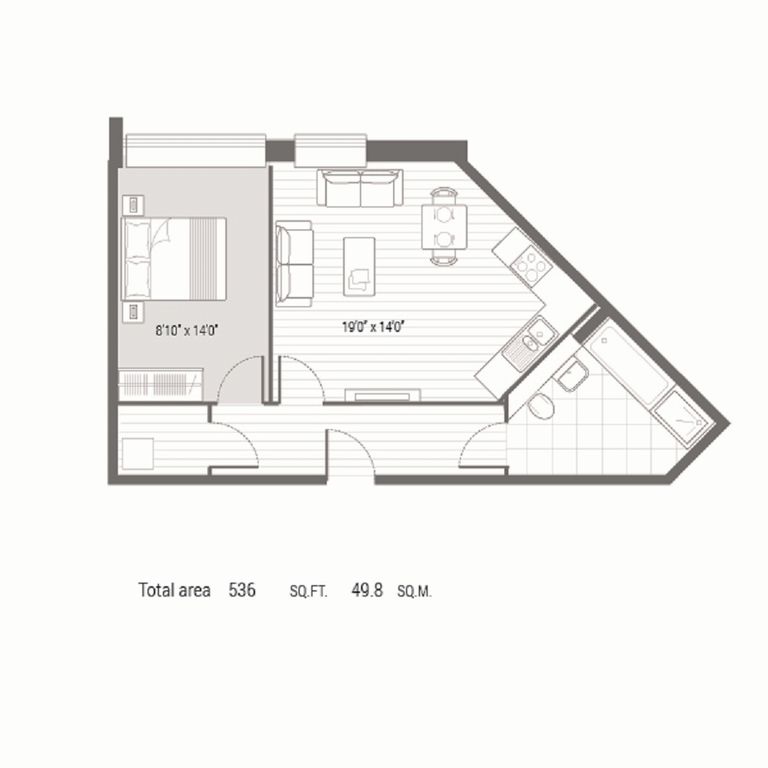 1 Bedrooms Flat to rent in Tryon Apartments, Balfour Road, Hounslow, Middlesex TW3