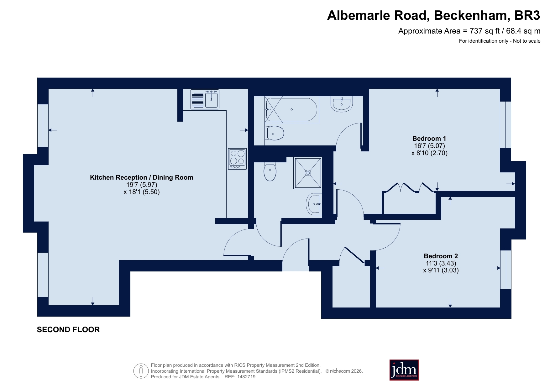 Flat 79, Lait House, 1, Albemarle Road, Beckenham floorplan