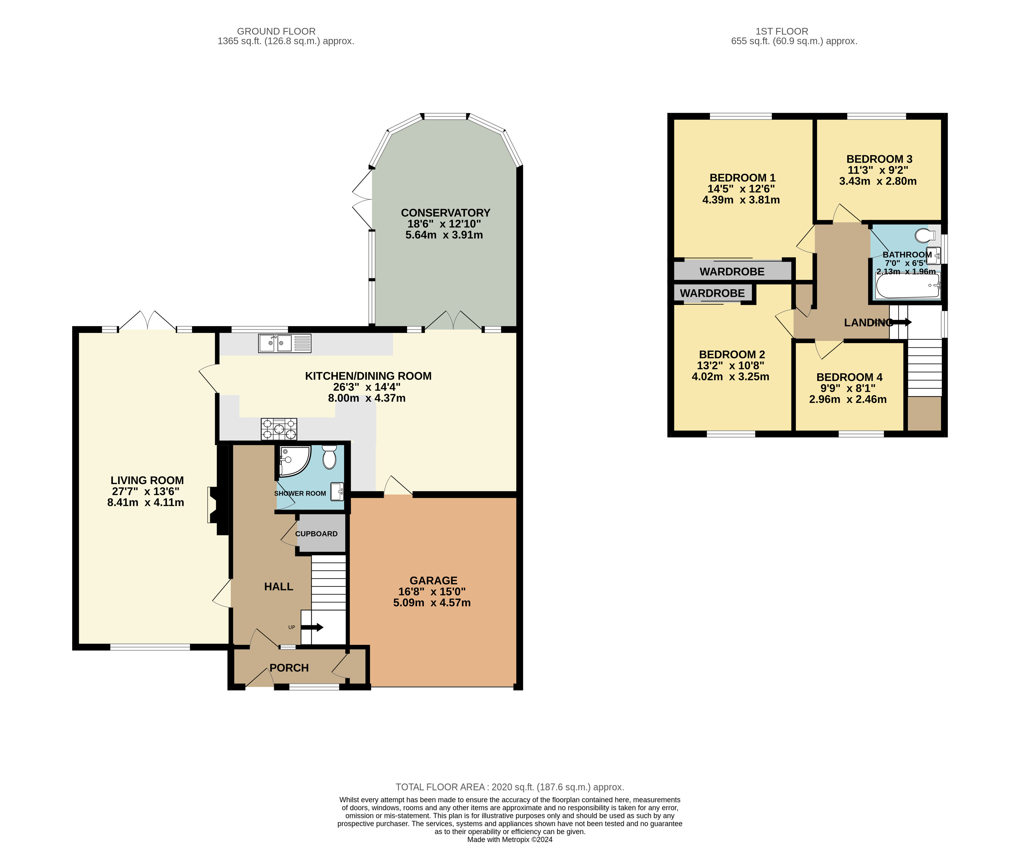 2 Grange Close, Wellington Somerset, Somerset floorplan