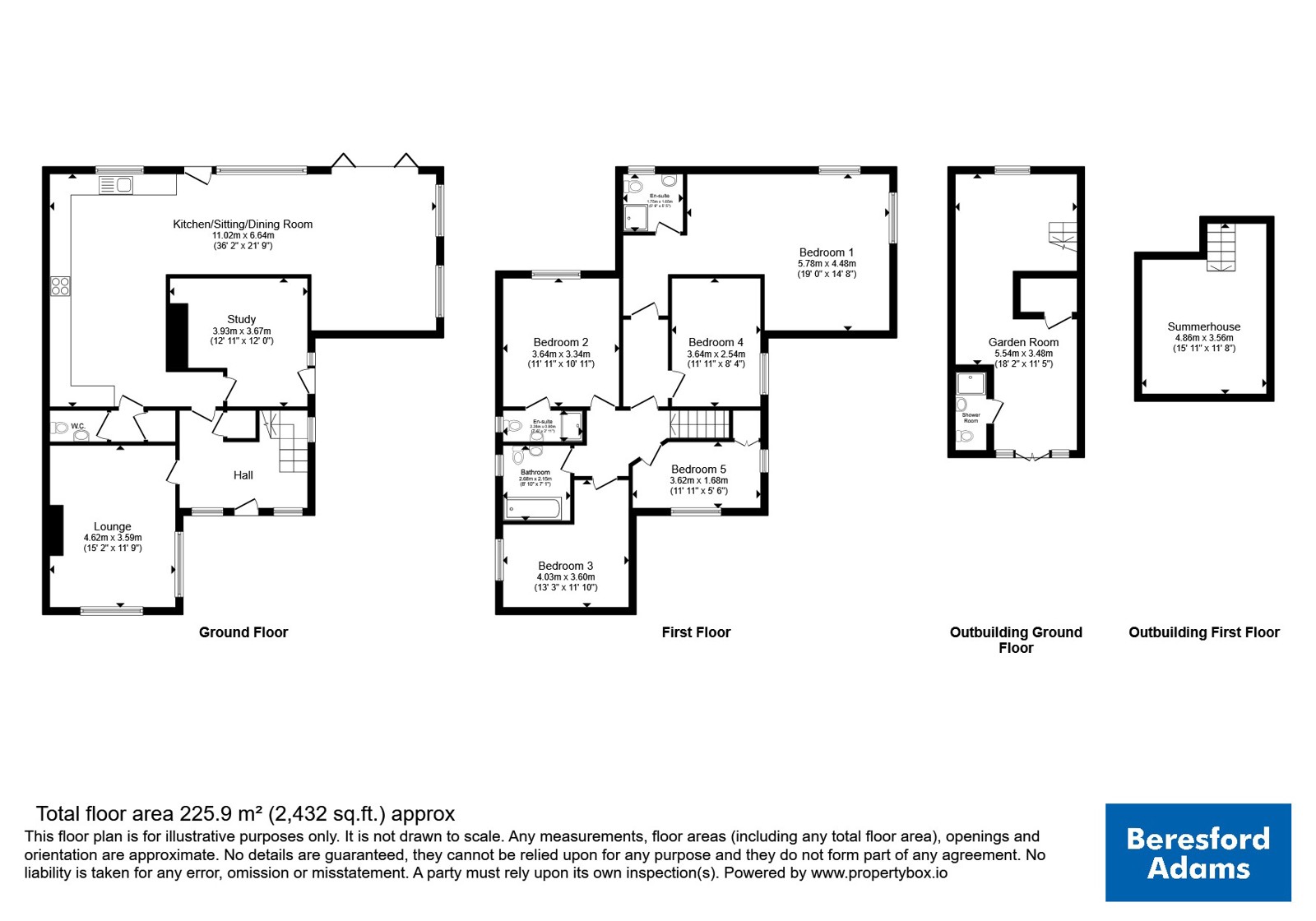 1, Glyn Avenue, Denbighshire floorplan