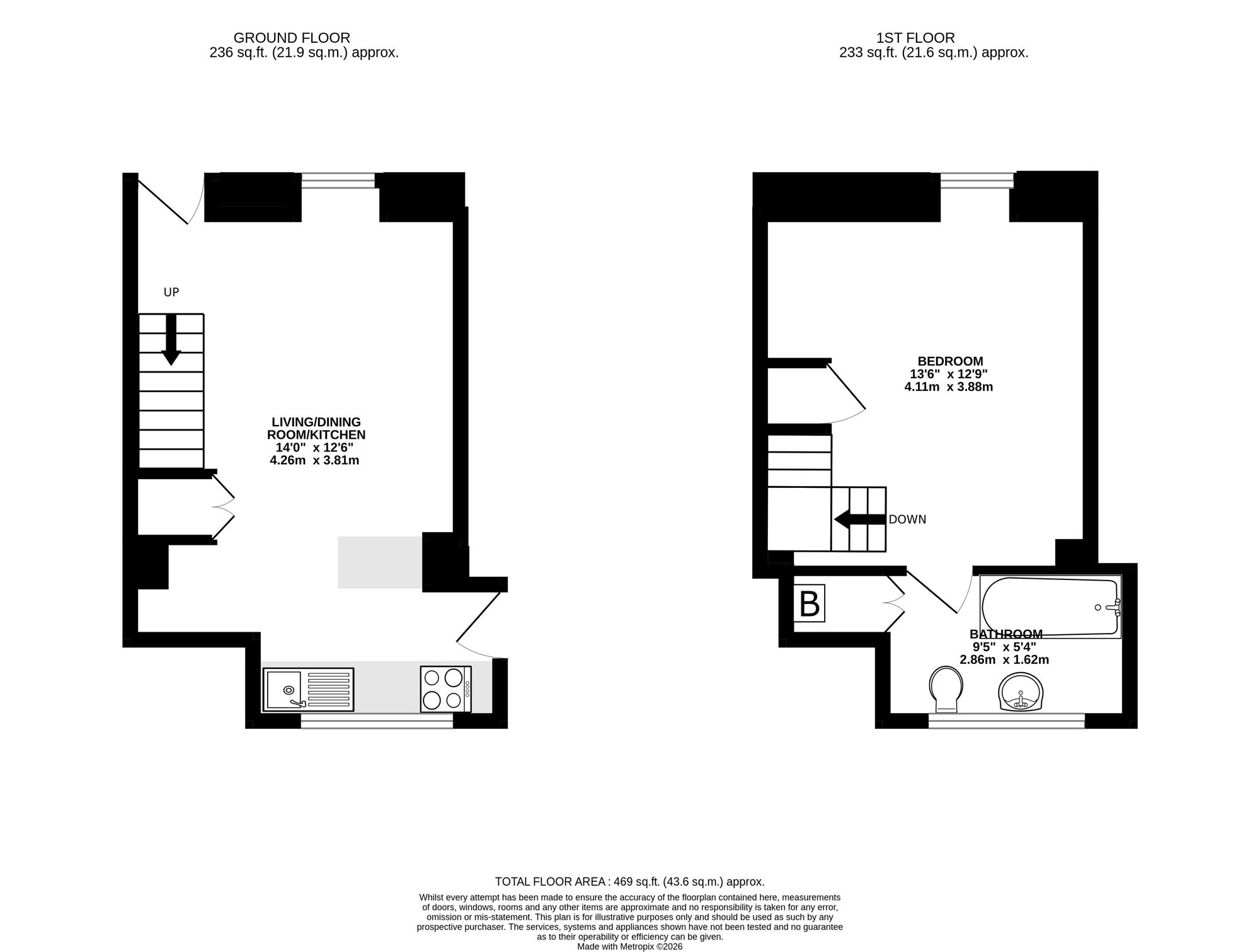 2 Morcoms Row, Penryn floorplan