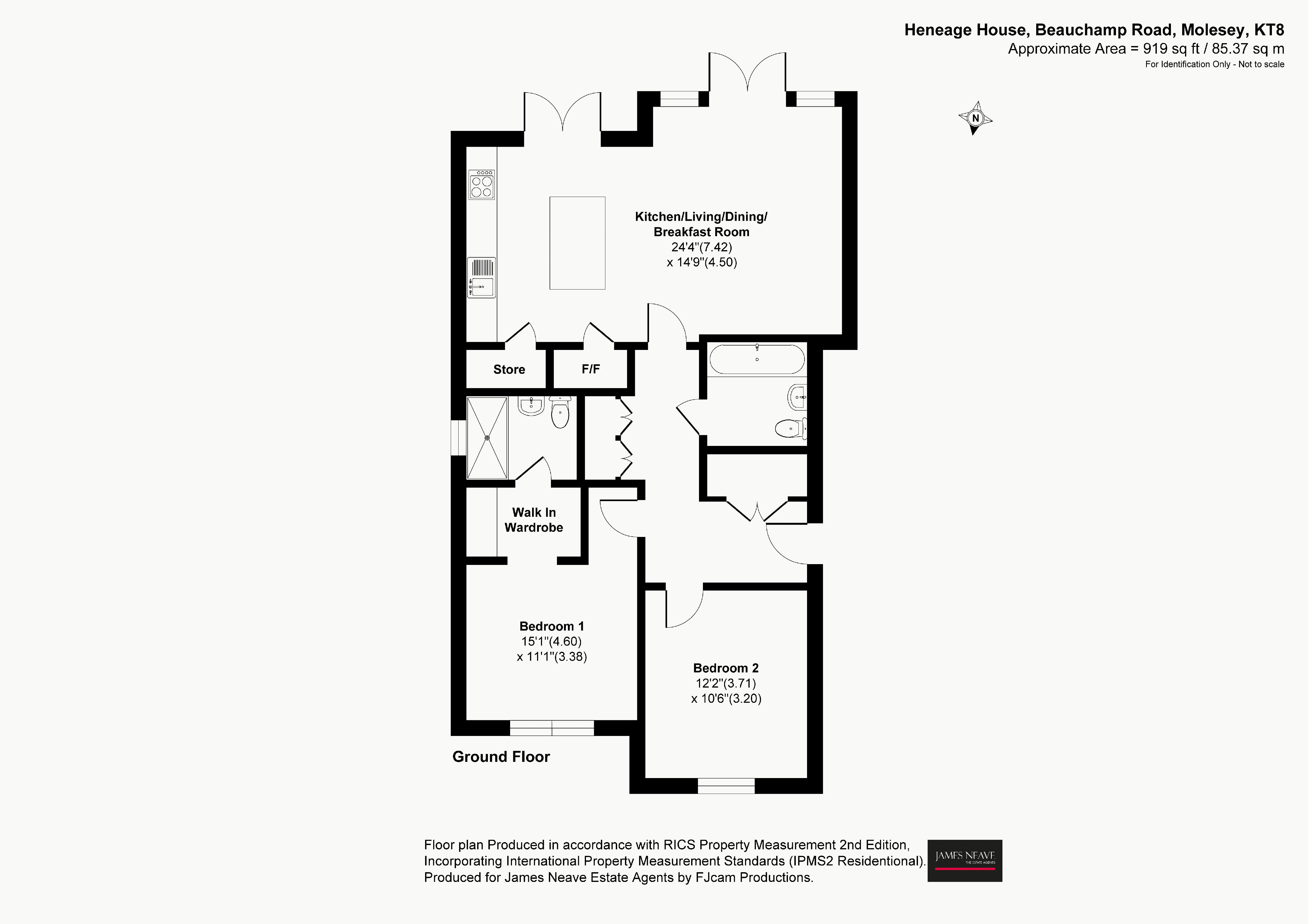 Beauchamp Road, East Molesey floorplan