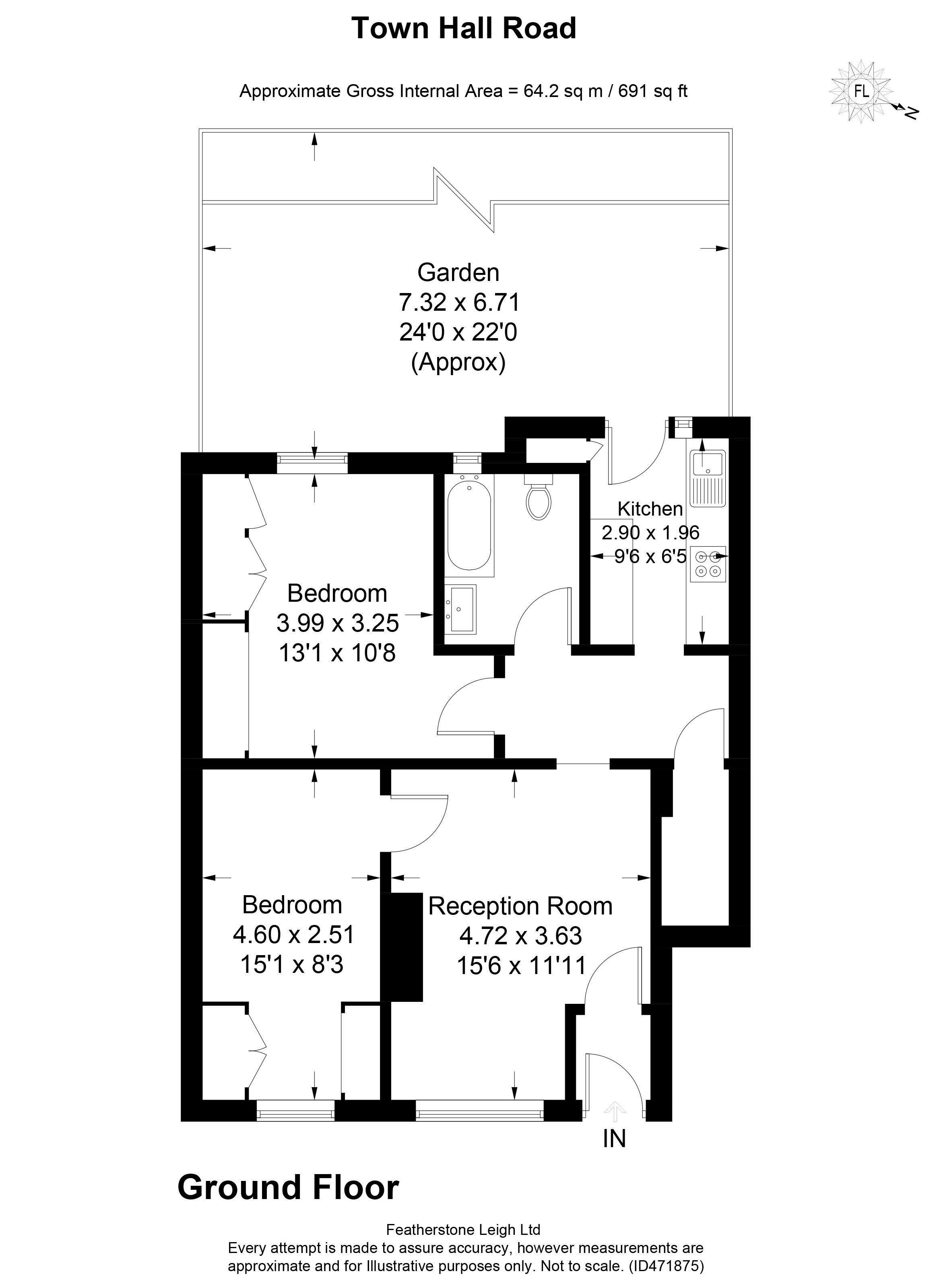 2 Bedrooms Flat for sale in Town Hall Road, Battersea SW11