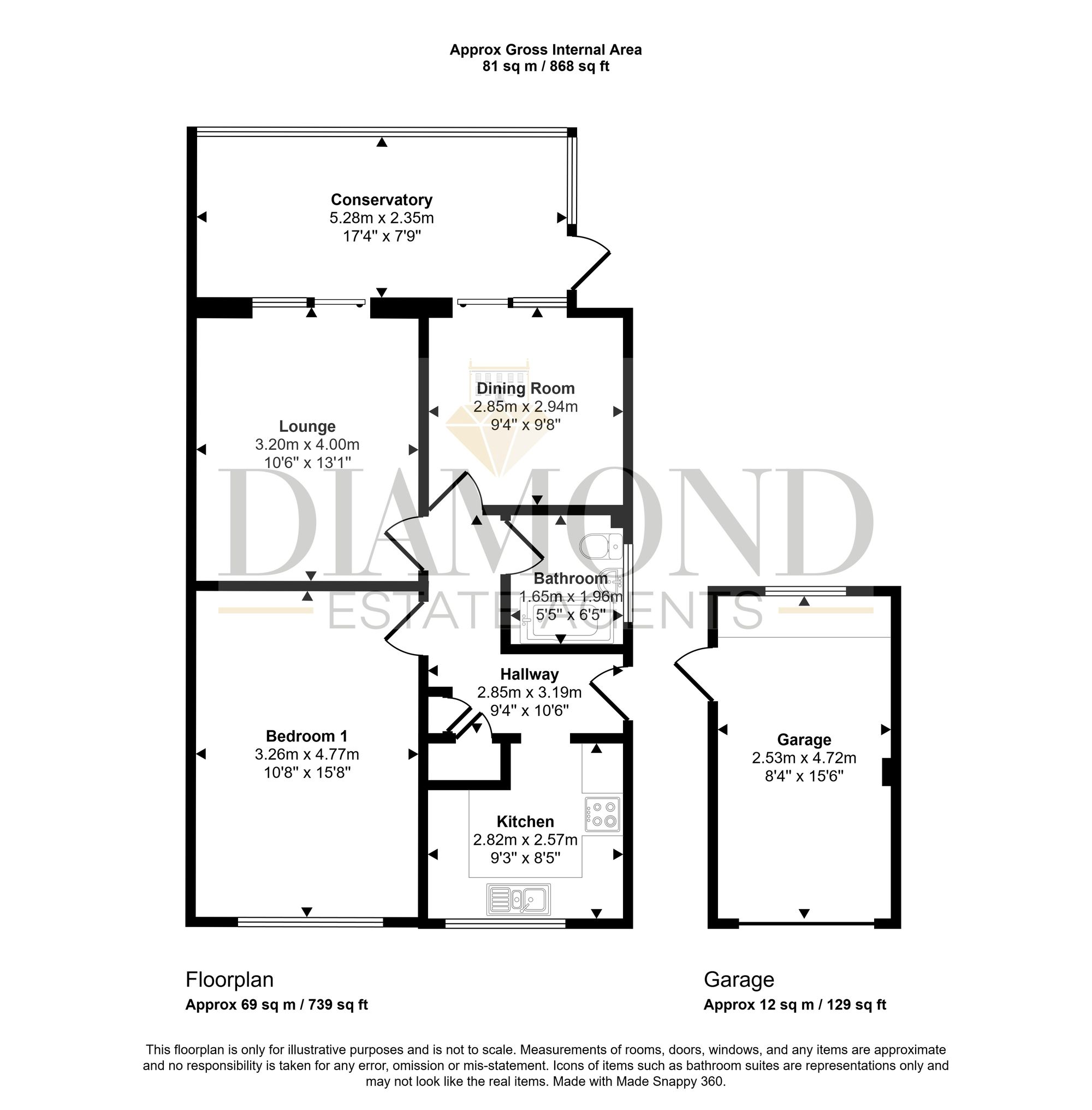 Leofric Road, Tiverton floorplan