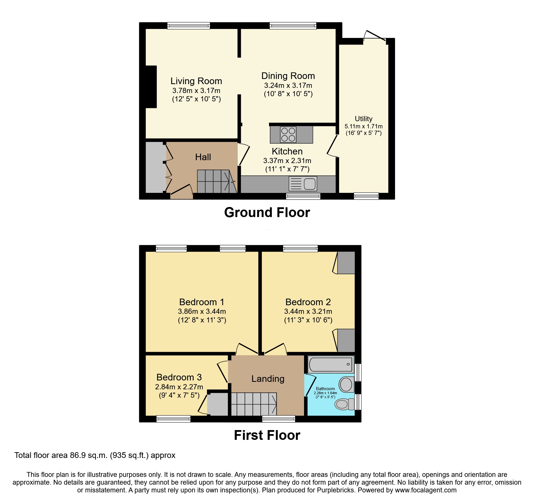 91, Holme Avenue, Bury floorplan