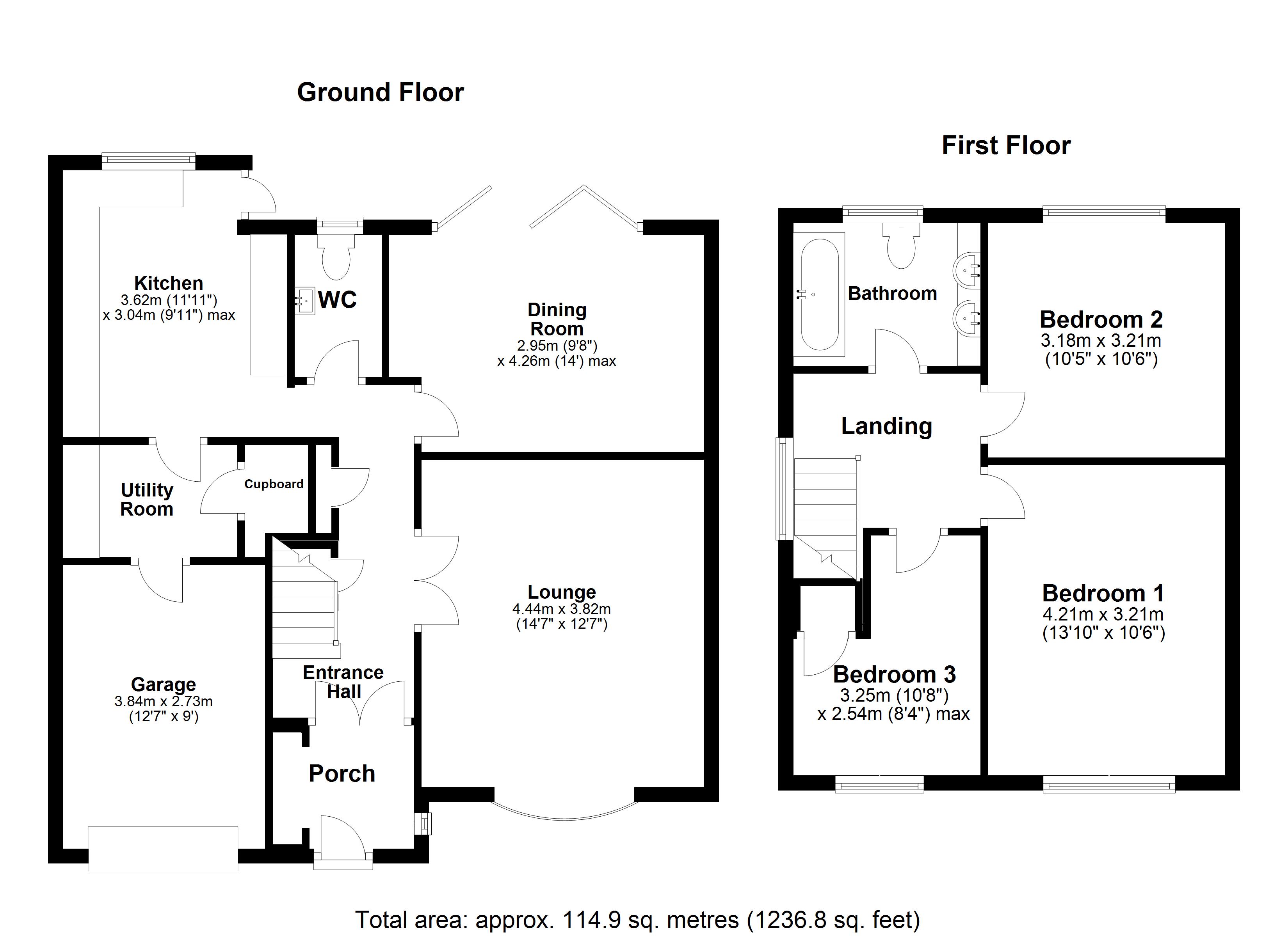 3, Brecon Close, Hampshire floorplan