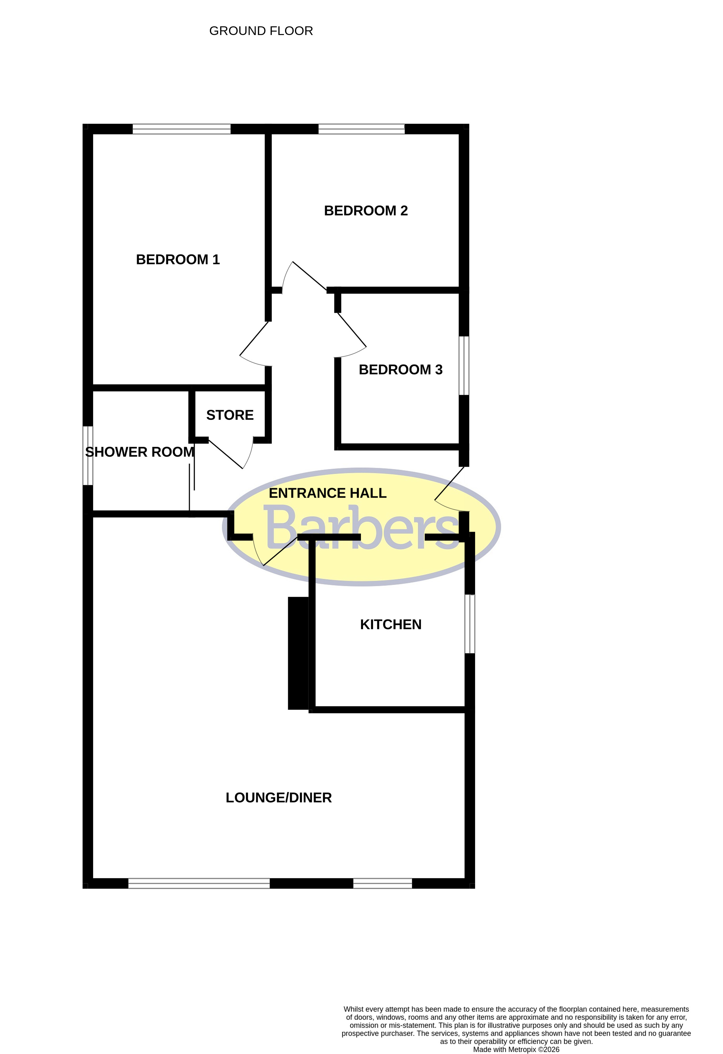 24, Back Lane, Malpas floorplan