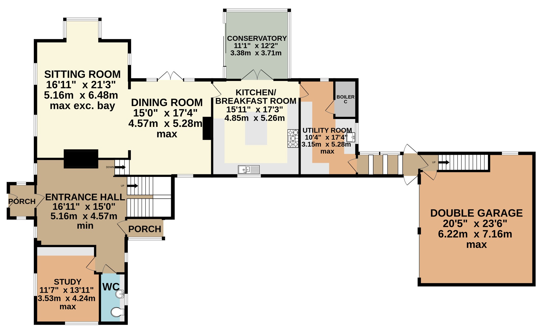 Great Meadow,, Windmill Hill, Cornwall floorplan