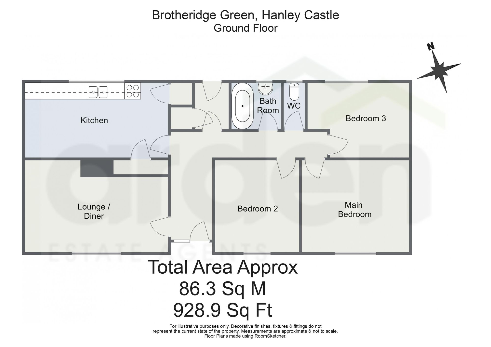 High Chase Brotheridge Green, Worcester floorplan